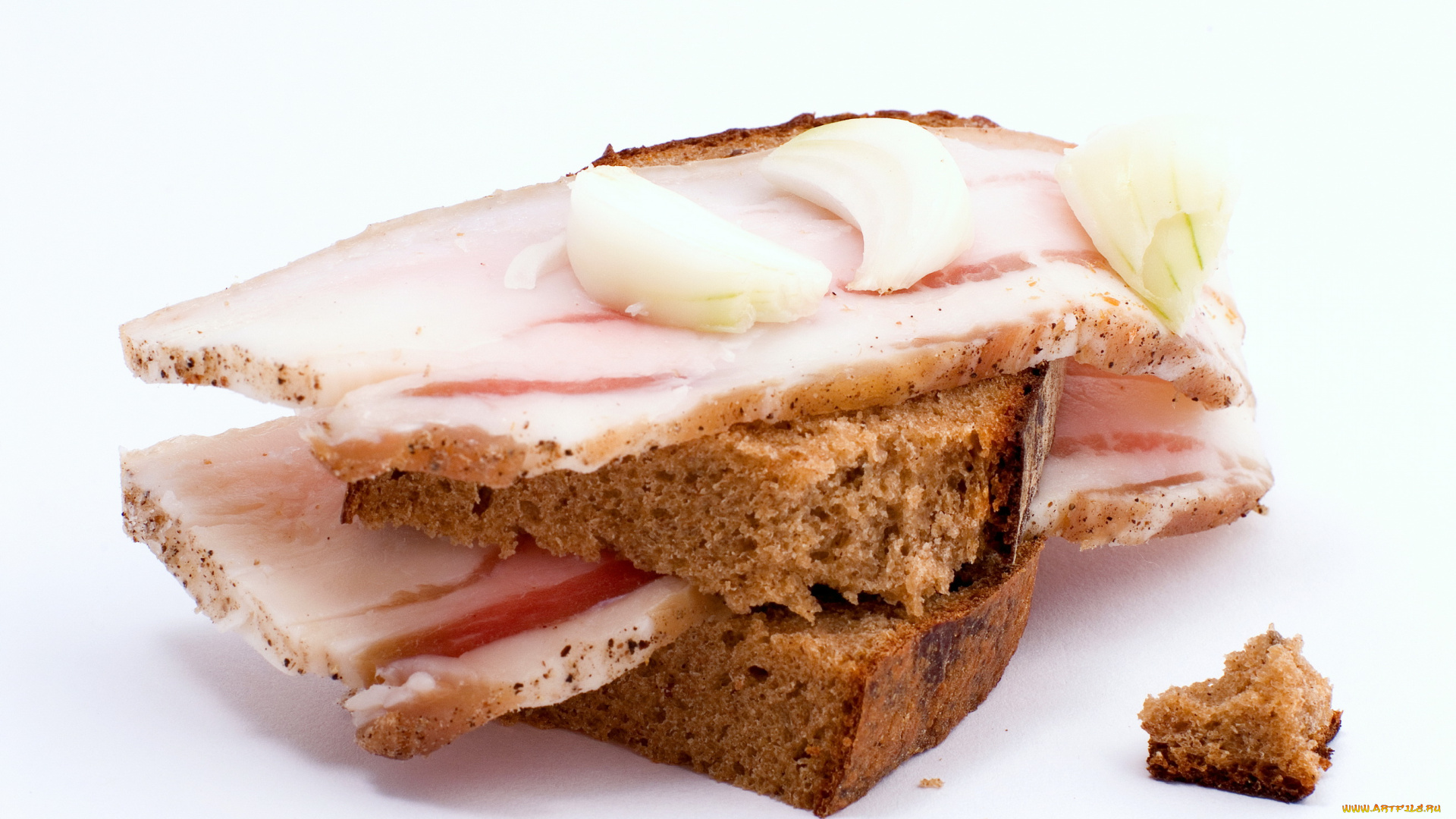 еда, бутерброды, гамбургеры, канапе, бутерброд, сало, хлеб