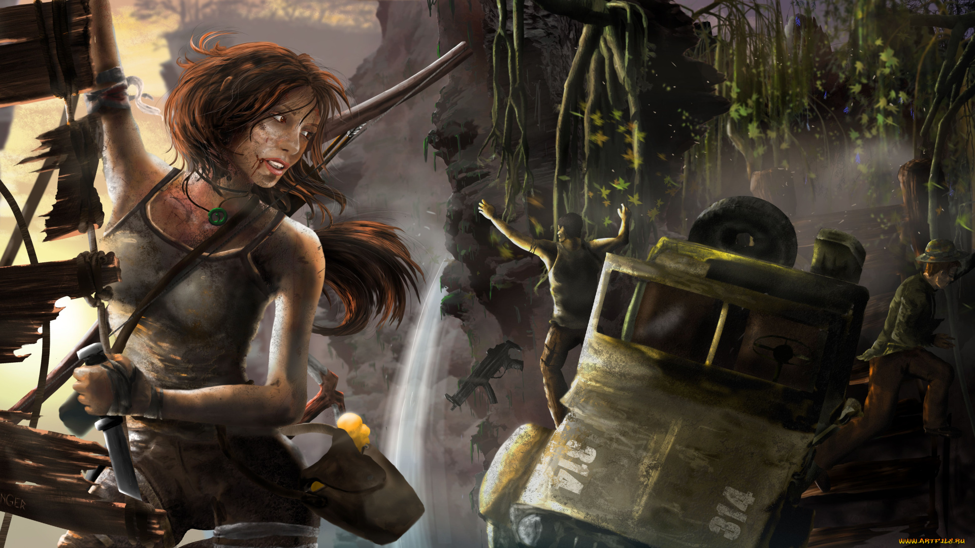 видео, игры, tomb, raider, 2013, lara, croft, арт