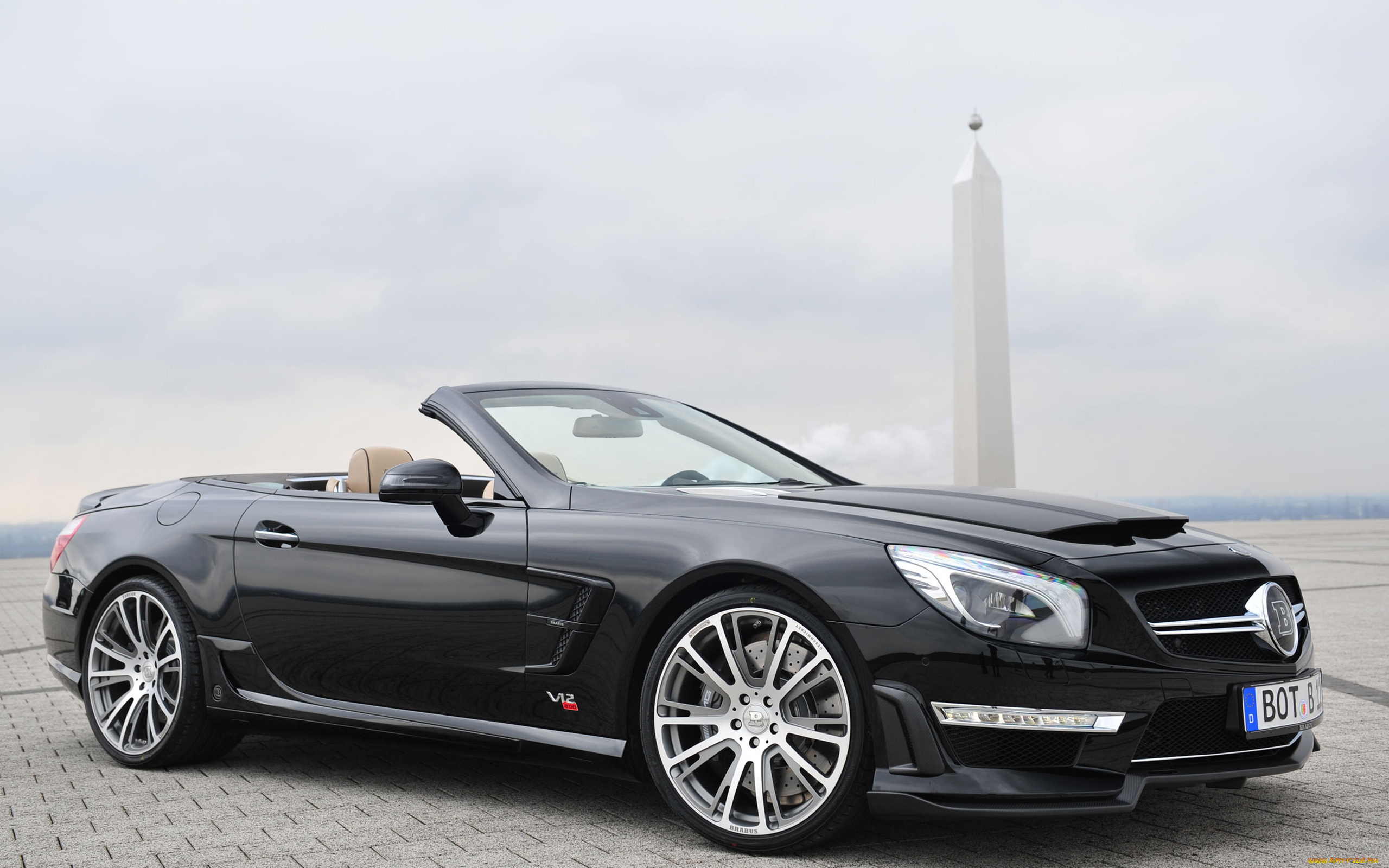 автомобили, brabus, sports, car, modified, version, 800, benz, the, sl65, amg