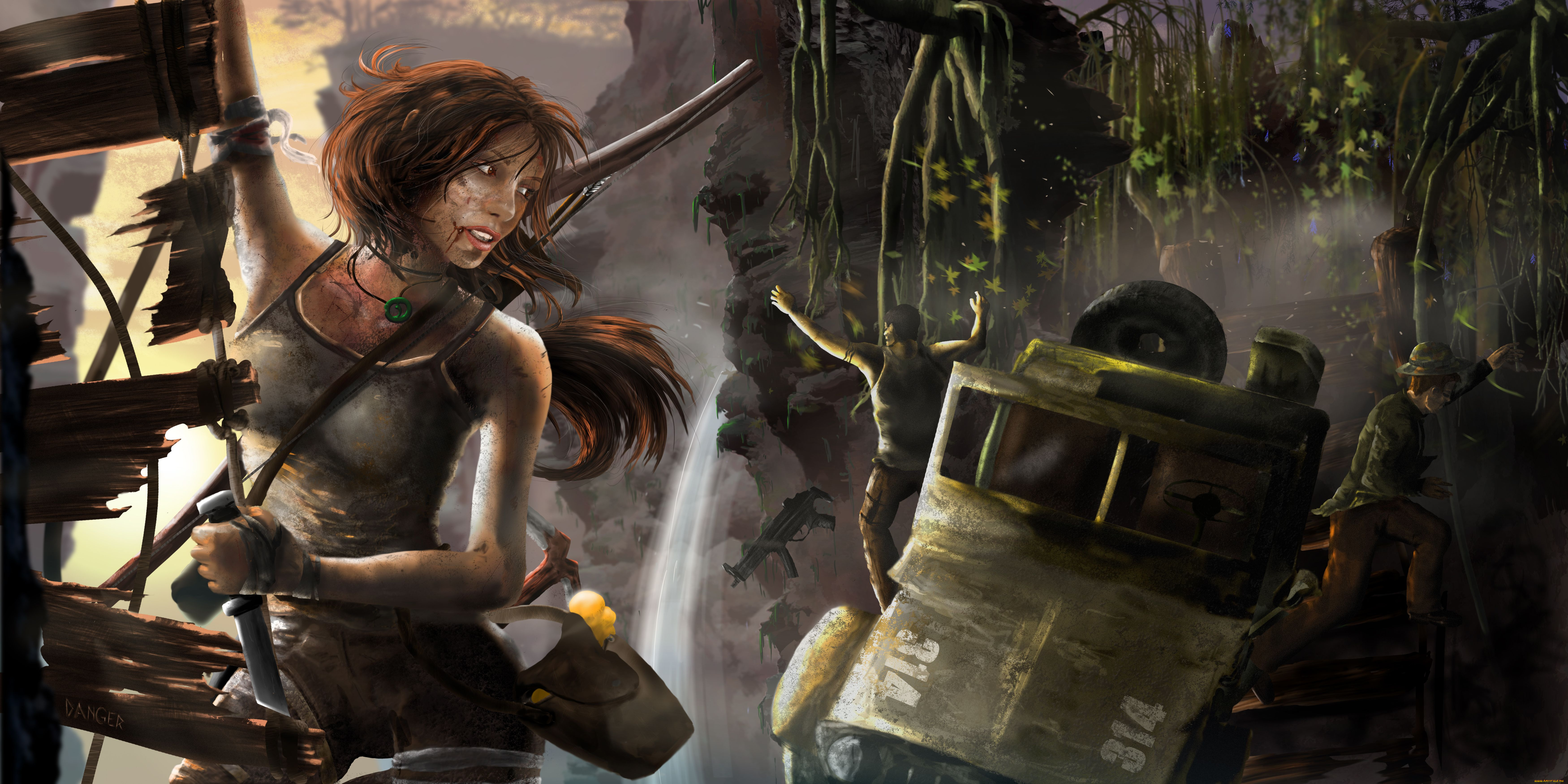 видео, игры, tomb, raider, 2013, lara, croft, арт