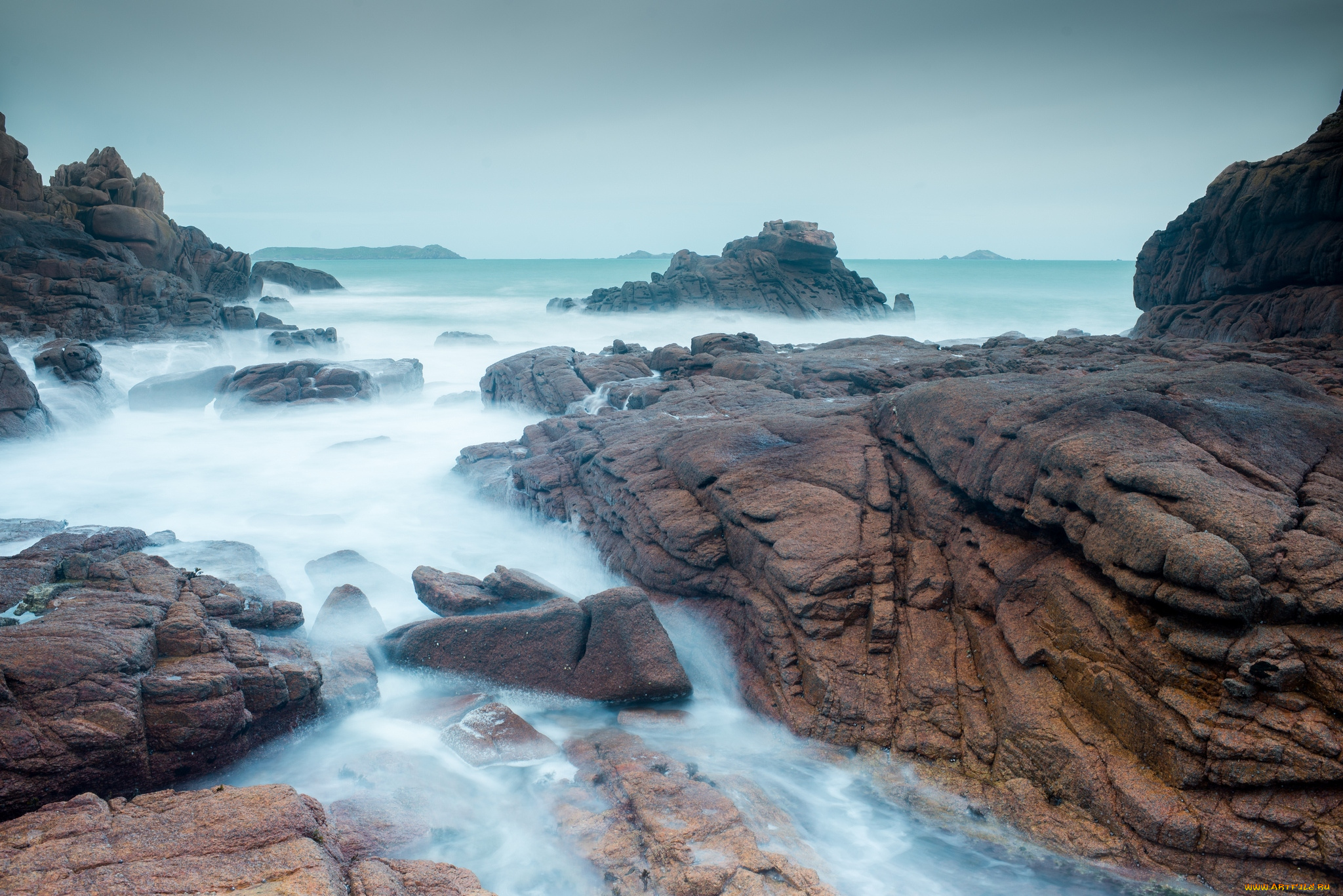 природа, побережье, океан