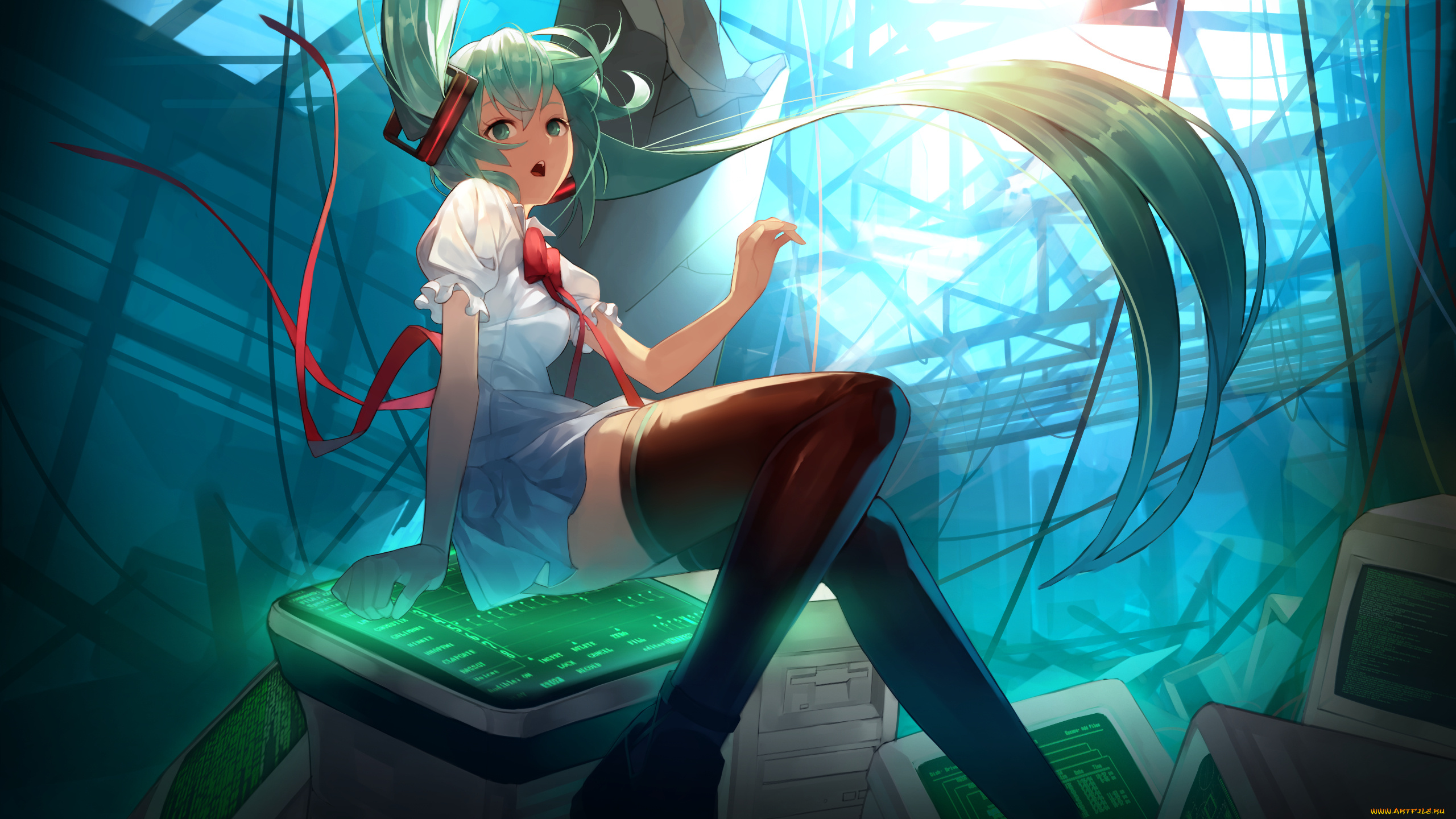 vocaloid, аниме, jandy, hatsune, miku, art