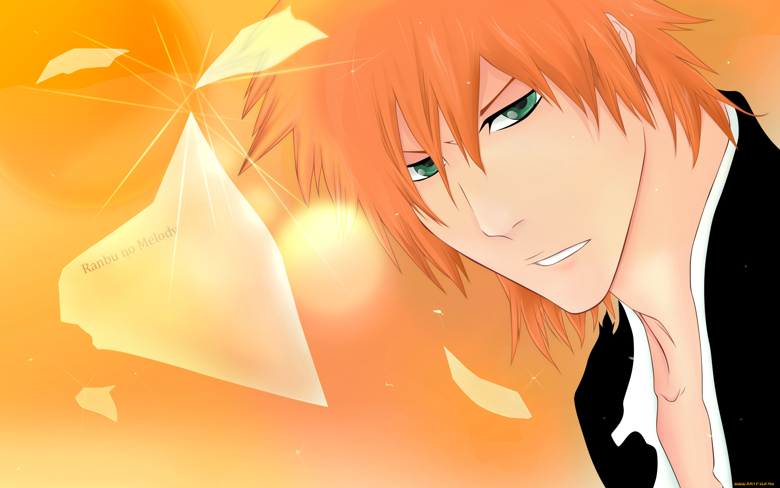 аниме, bleach, ичиго, блич, лицо, взгляд, куросаки