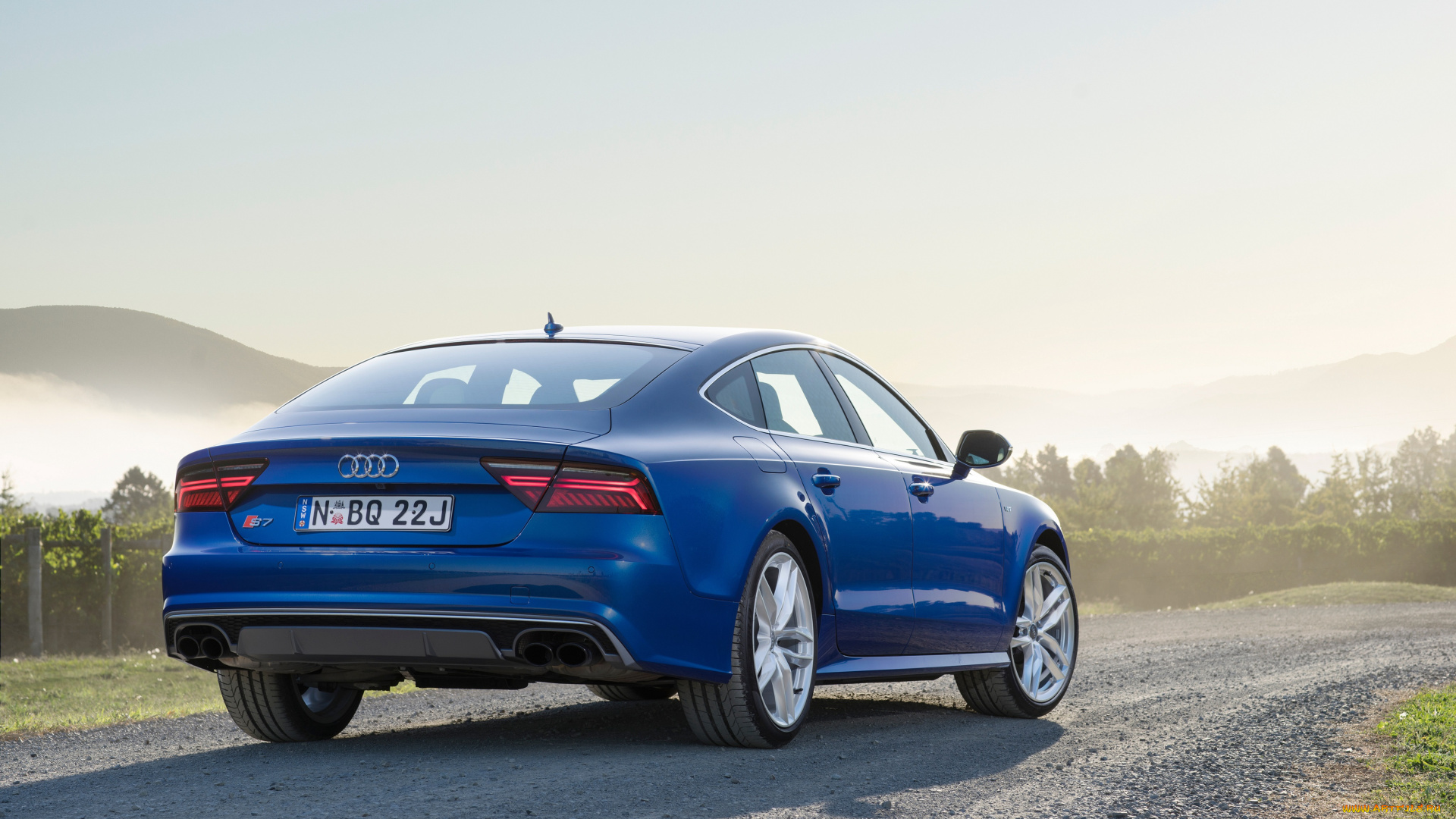 автомобили, audi, a7, sportback, 3-0, tdi, quattro, s, line, au-spec, 2015г, синий