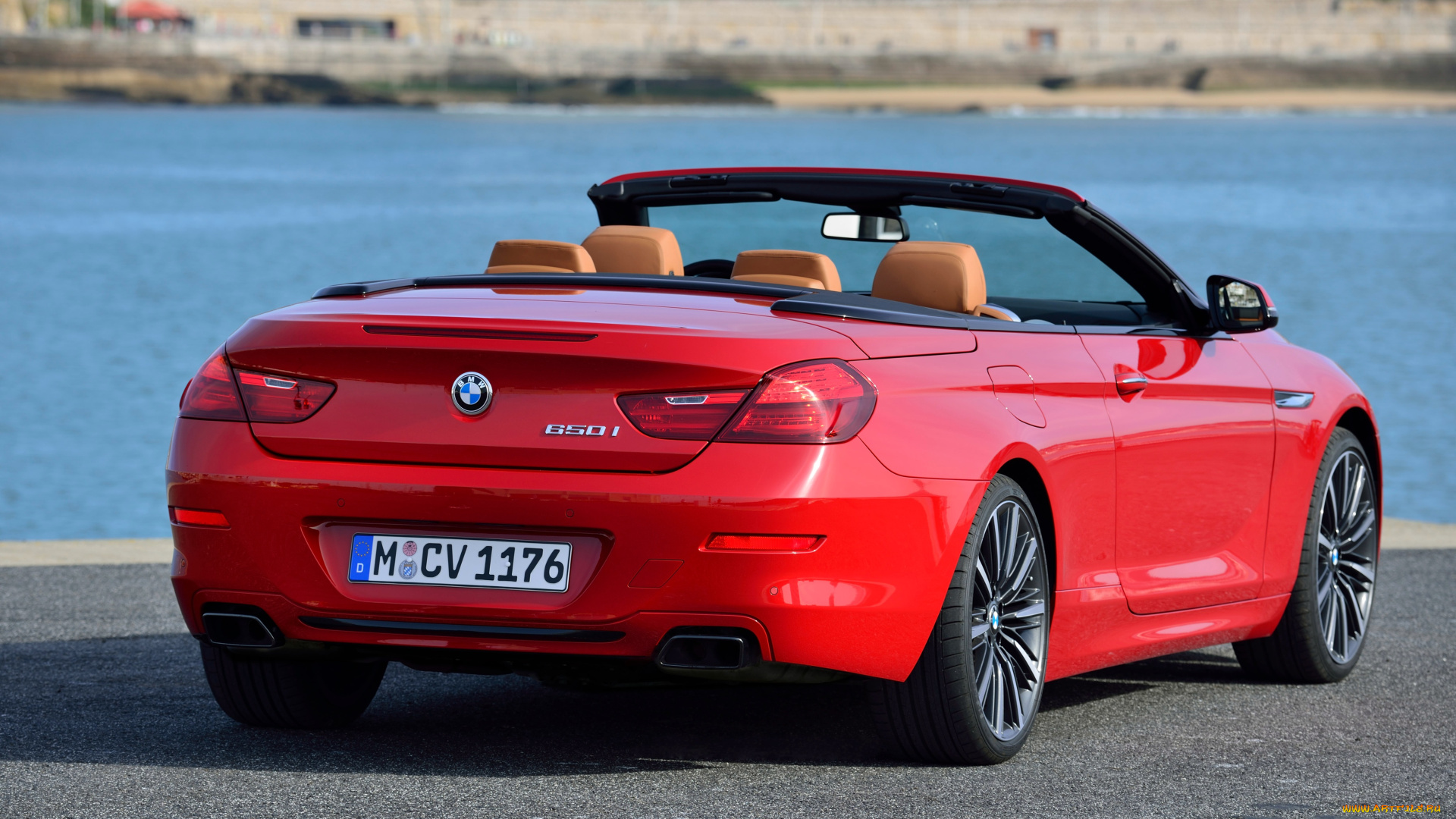 автомобили, bmw, 650i, cabrio, f12, 2015г, красный