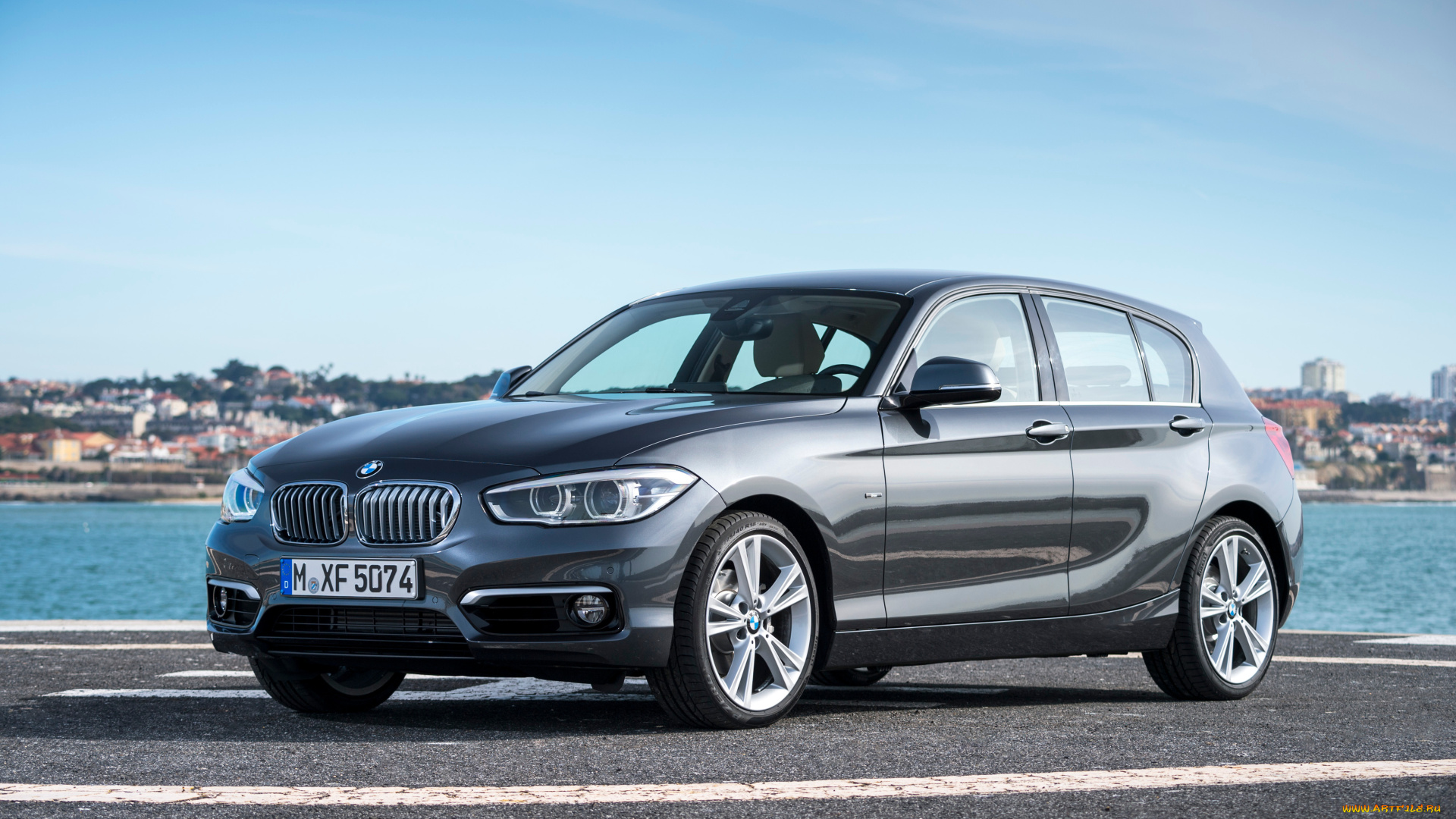 автомобили, bmw, серый, 2015г, f20, 5-door, line, urban, xdrive, 120d