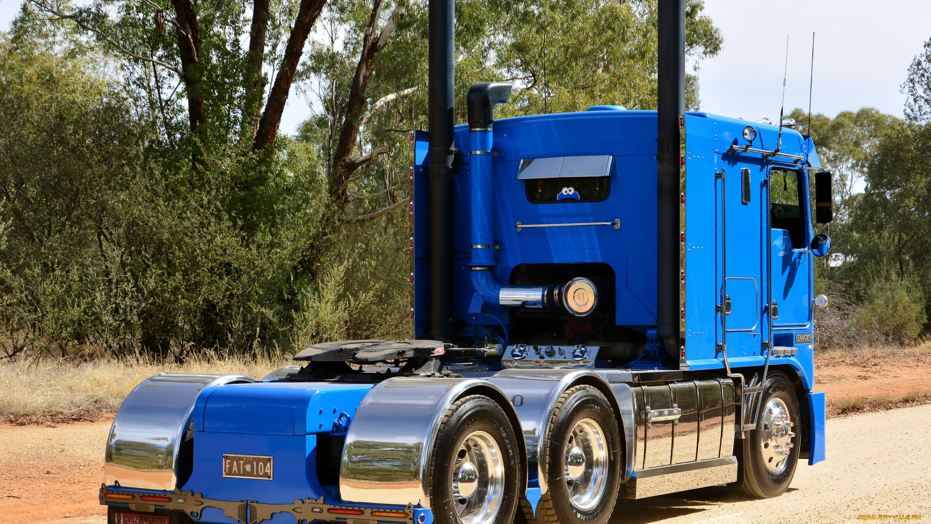 автомобили, kenworth, тяжелый, грузовик, седельный, тягач