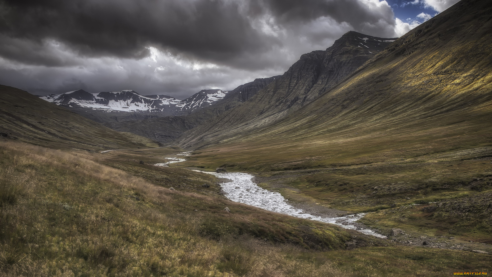 природа, горы, небо, облака