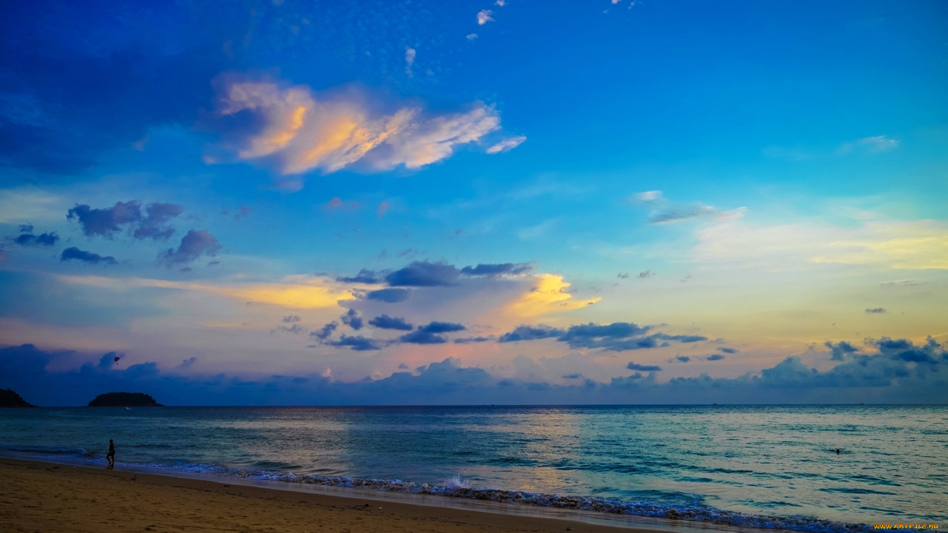 природа, моря, океаны, море, небо, облака