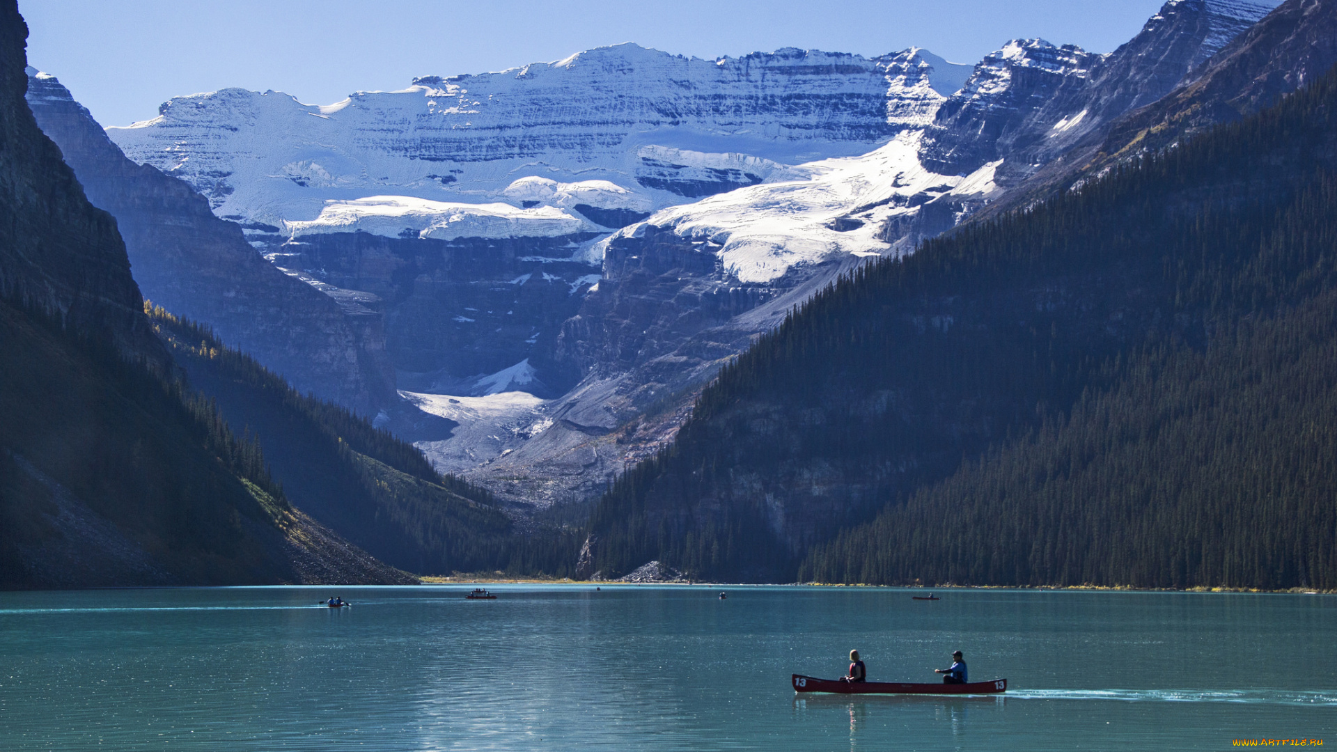 природа, реки, озера, горы, озеро, лодки