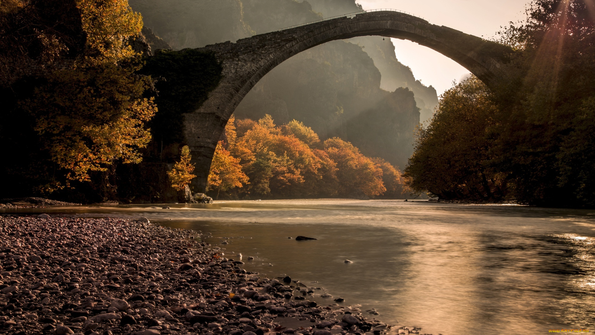 природа, реки, озера, лучи, мост, река