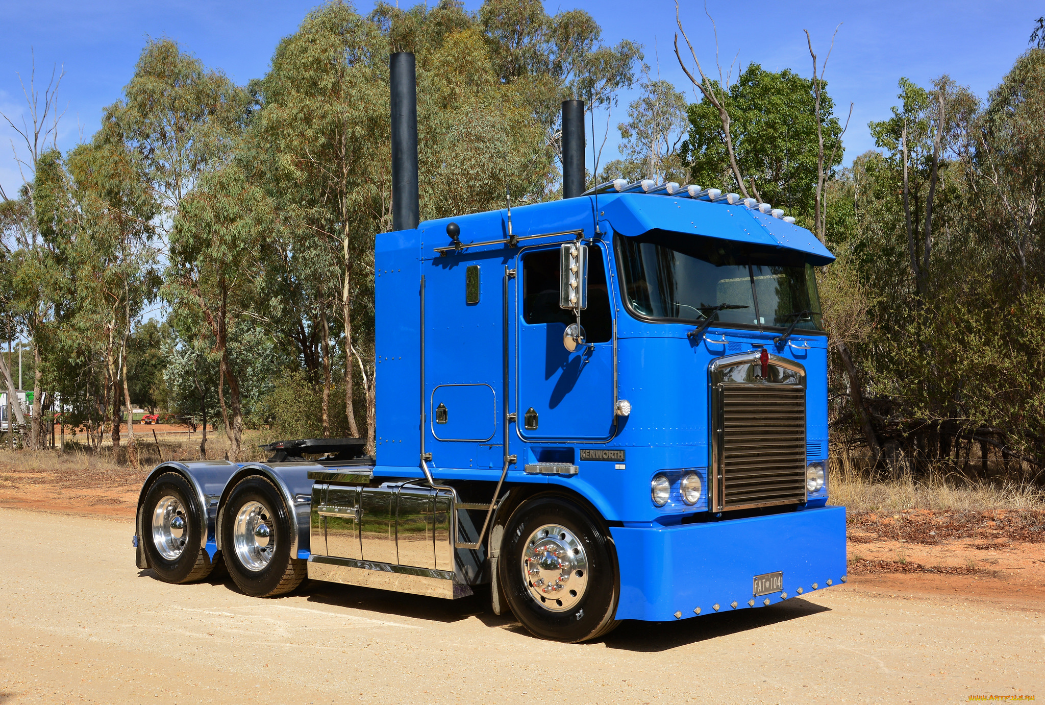 автомобили, kenworth, тяжелый, грузовик, седельный, тягач