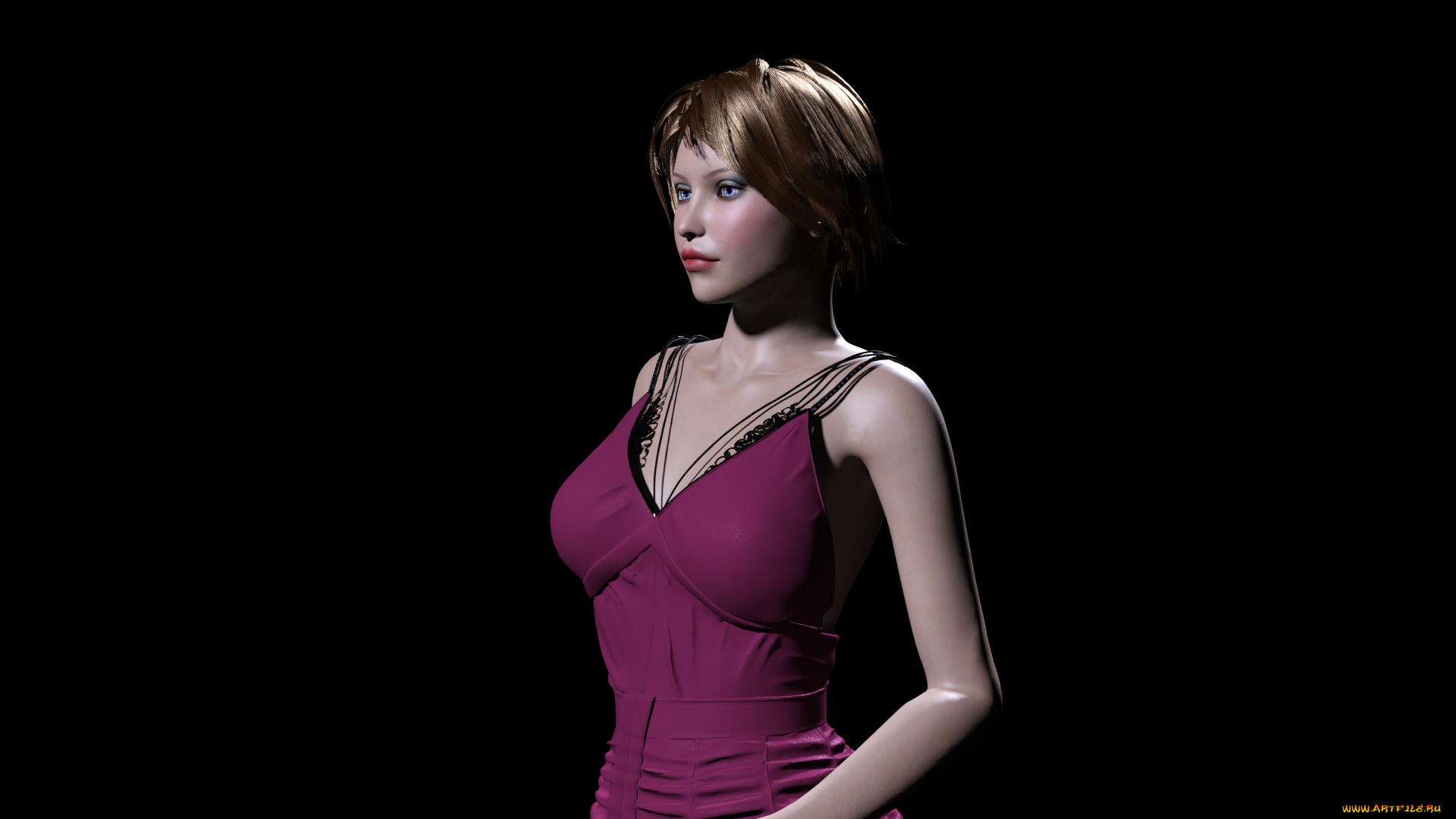 3д, графика, люди, , people, фон, взгляд, девушка