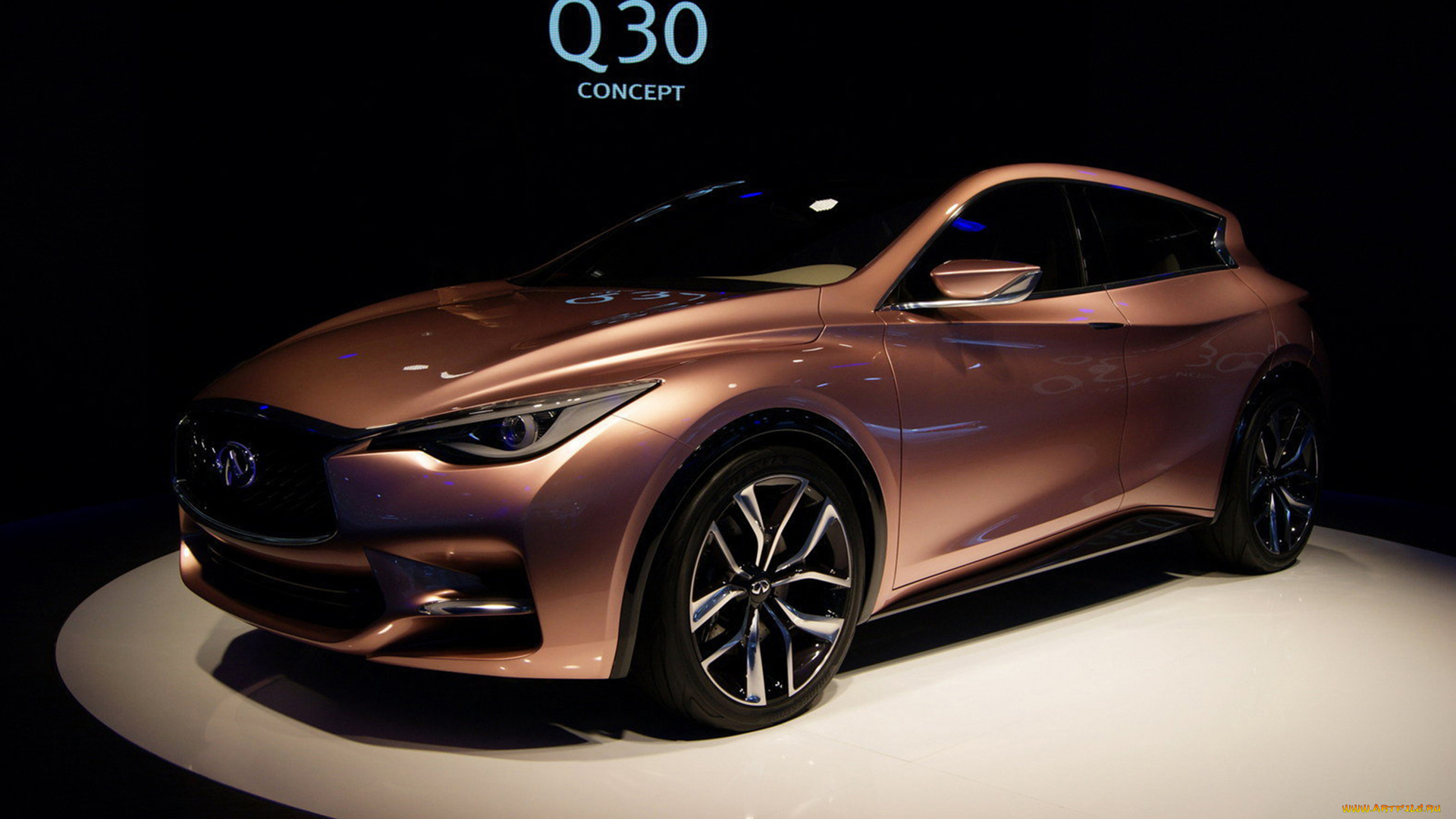 infiniti, q30, concept, 2013, автомобили, infiniti, 2013, автосалон, выставка, бронзовый, медный, concept, q30, infinit