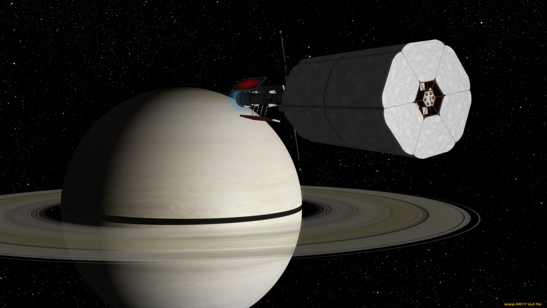 космос, арт, космический, корабль, полет, вселенная, планета