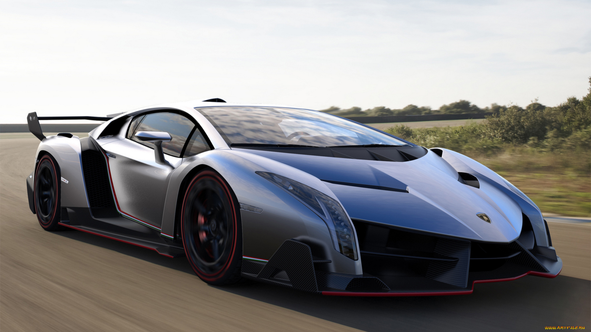 lamborghini, veneno, автомобили, 3д, lamborghini, car, supercar, veneno, синий, движение