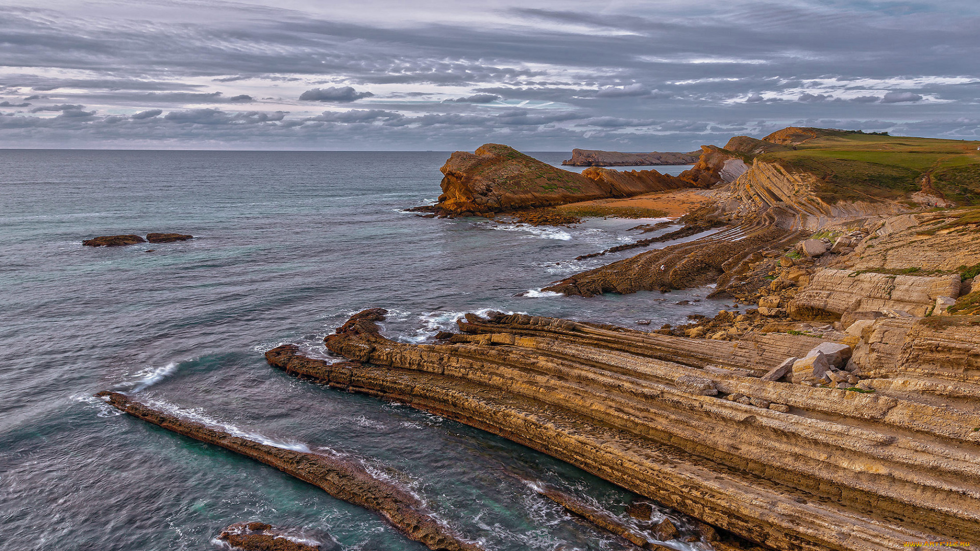 природа, побережье, море, скалы, берег