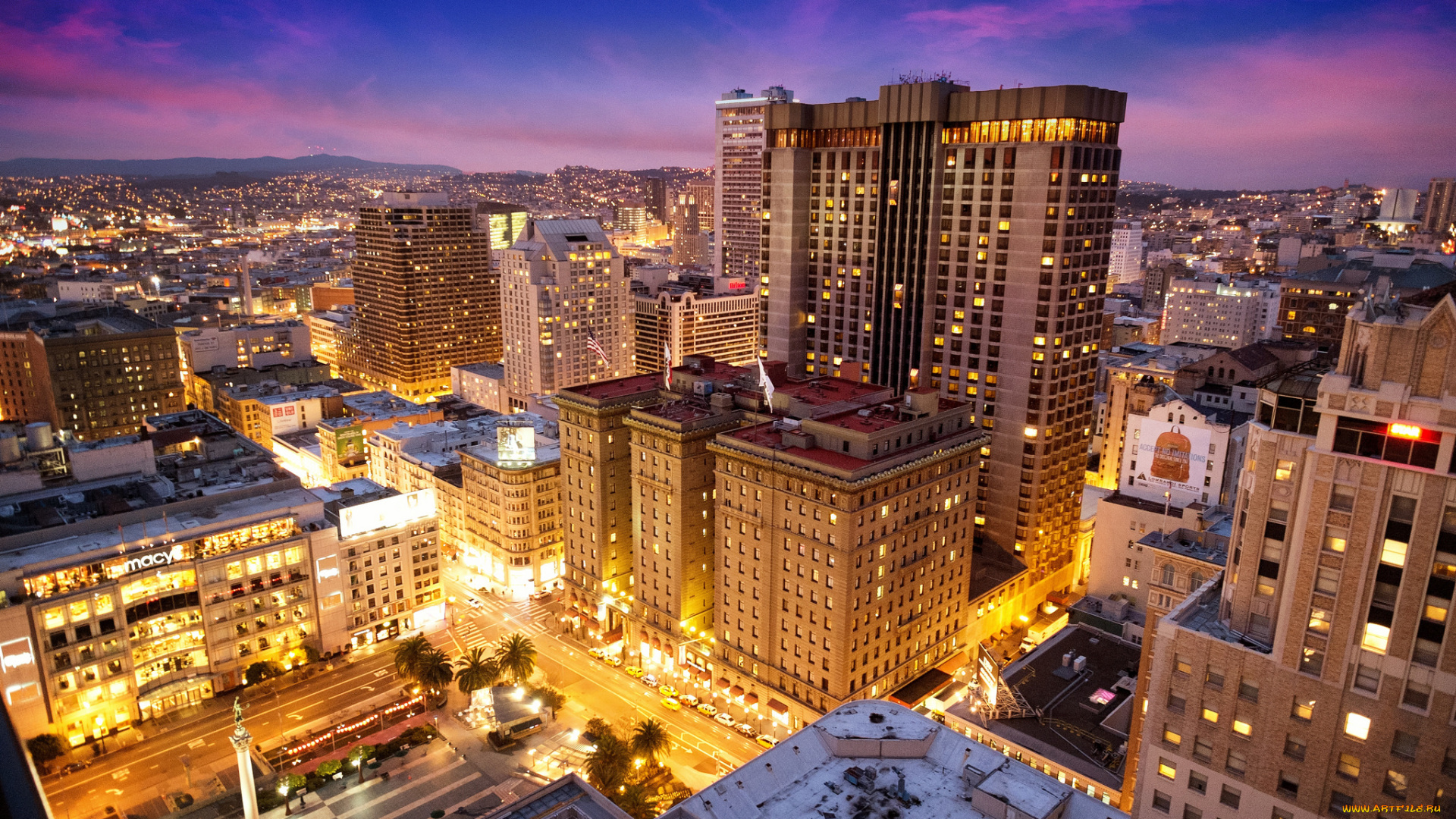 san, francisco, ca, города, сан-франциско, , сша, утро, рассвет