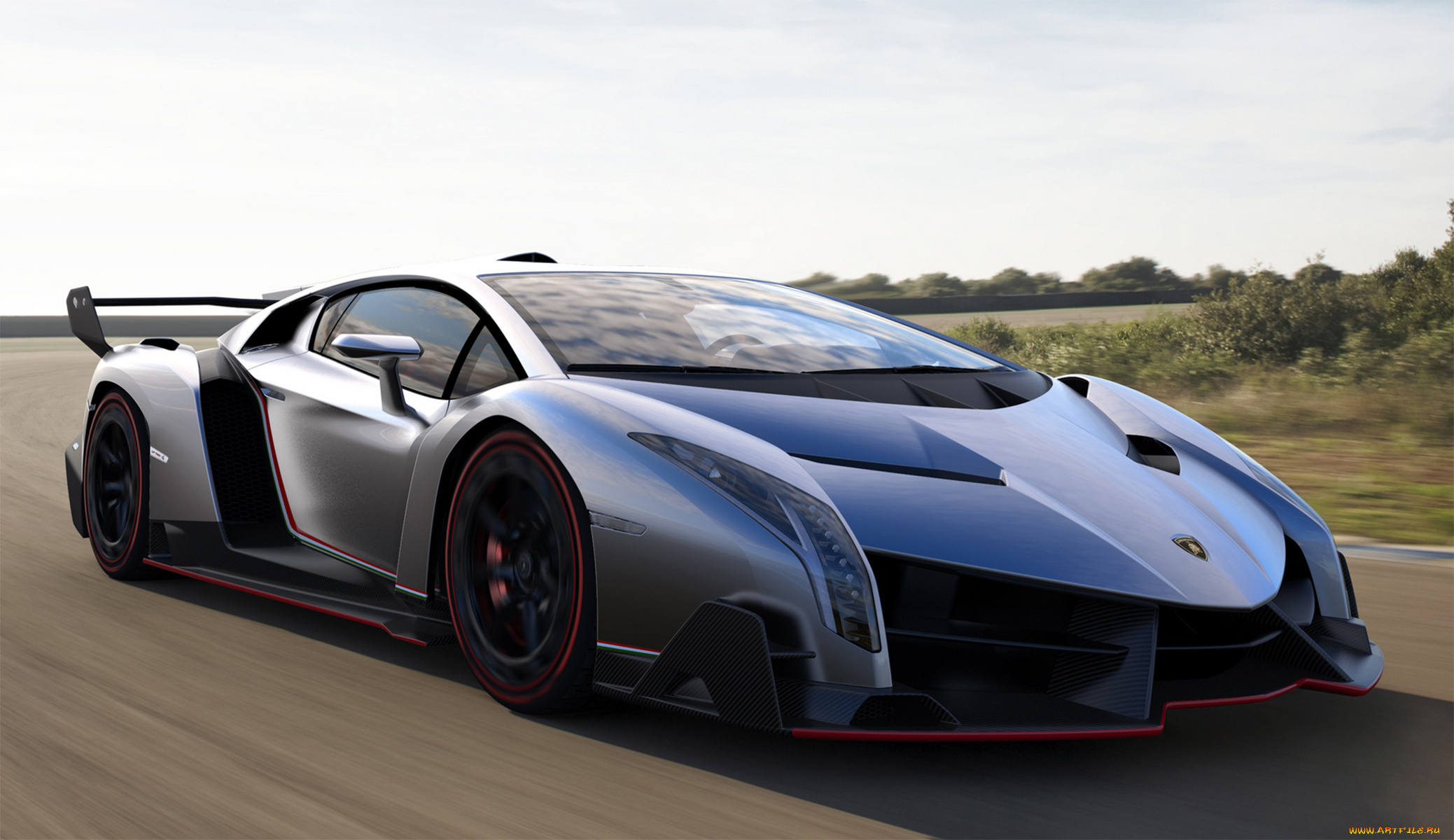 lamborghini, veneno, автомобили, 3д, lamborghini, car, supercar, veneno, синий, движение