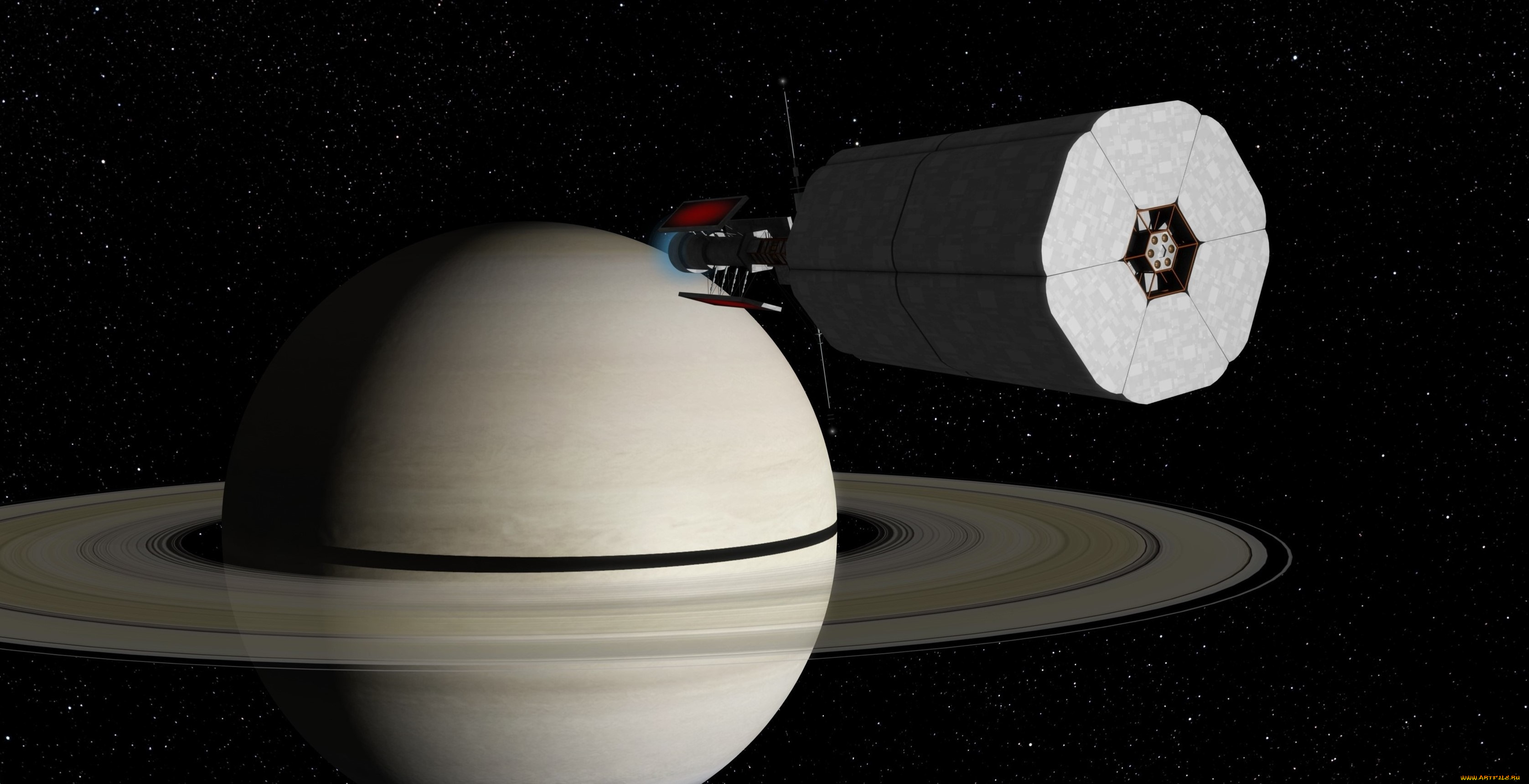 космос, арт, космический, корабль, полет, вселенная, планета