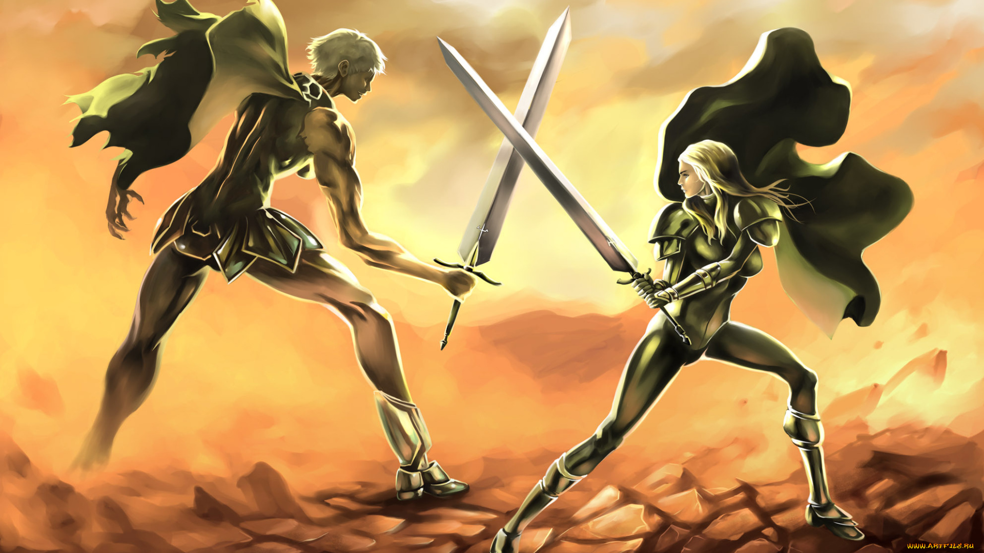 аниме, claymore, фон