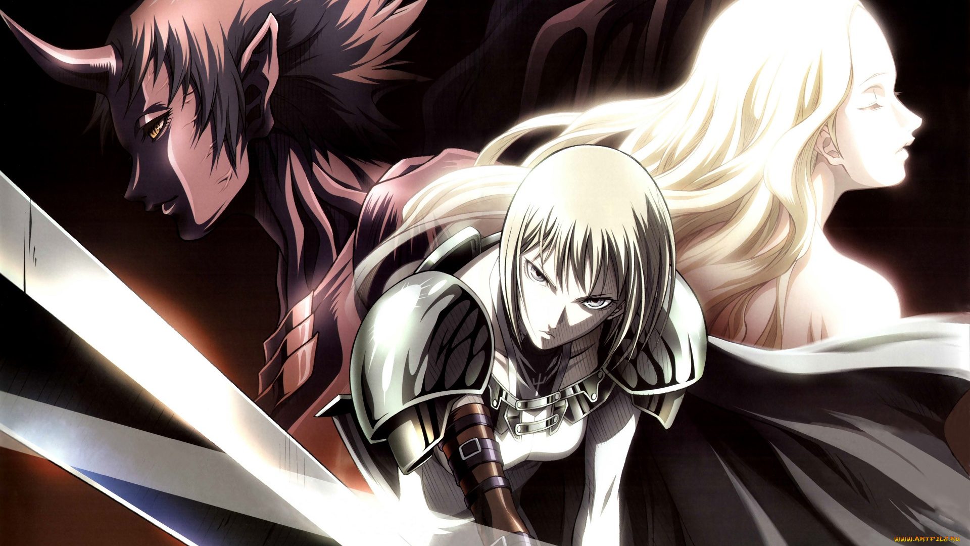 аниме, claymore, тереза, teresa, клеймор, клэр, clare, priscilla, присцилла