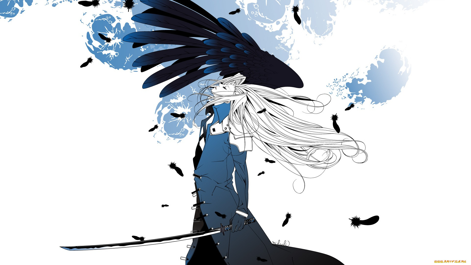 аниме, final, fantasy, парень