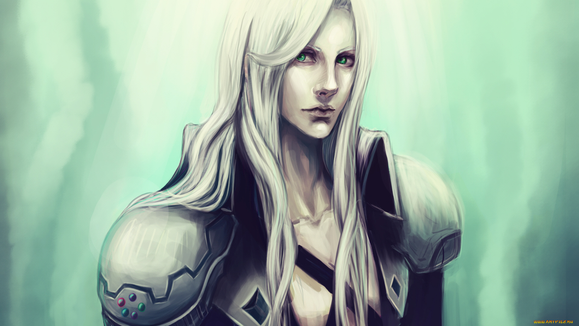 аниме, final, fantasy, парень