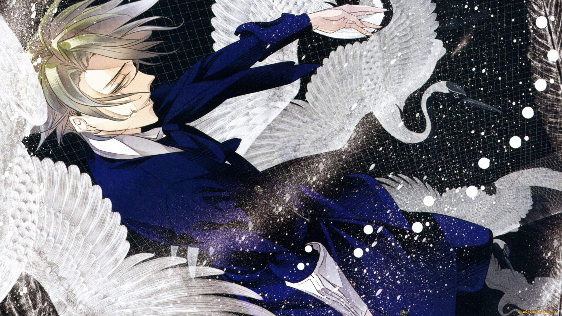 аниме, hana, awase, парень