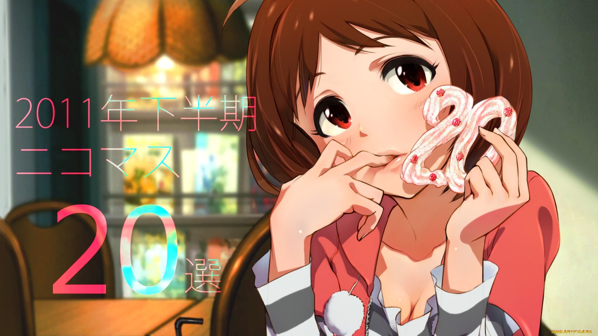 аниме, idolm@ster, девушка, фон, взгляд