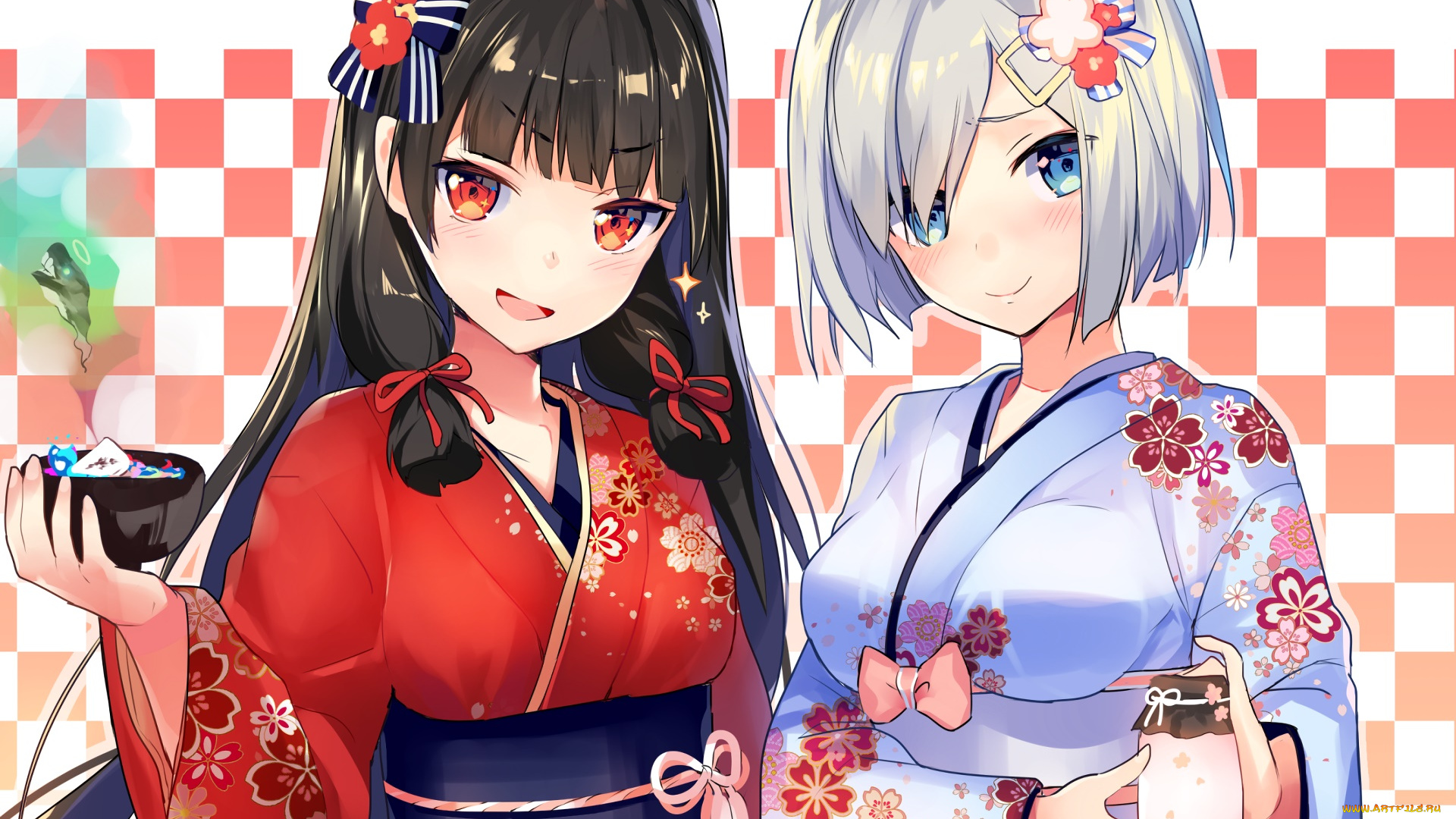 аниме, kantai, collection, взгляд, фон, девушки