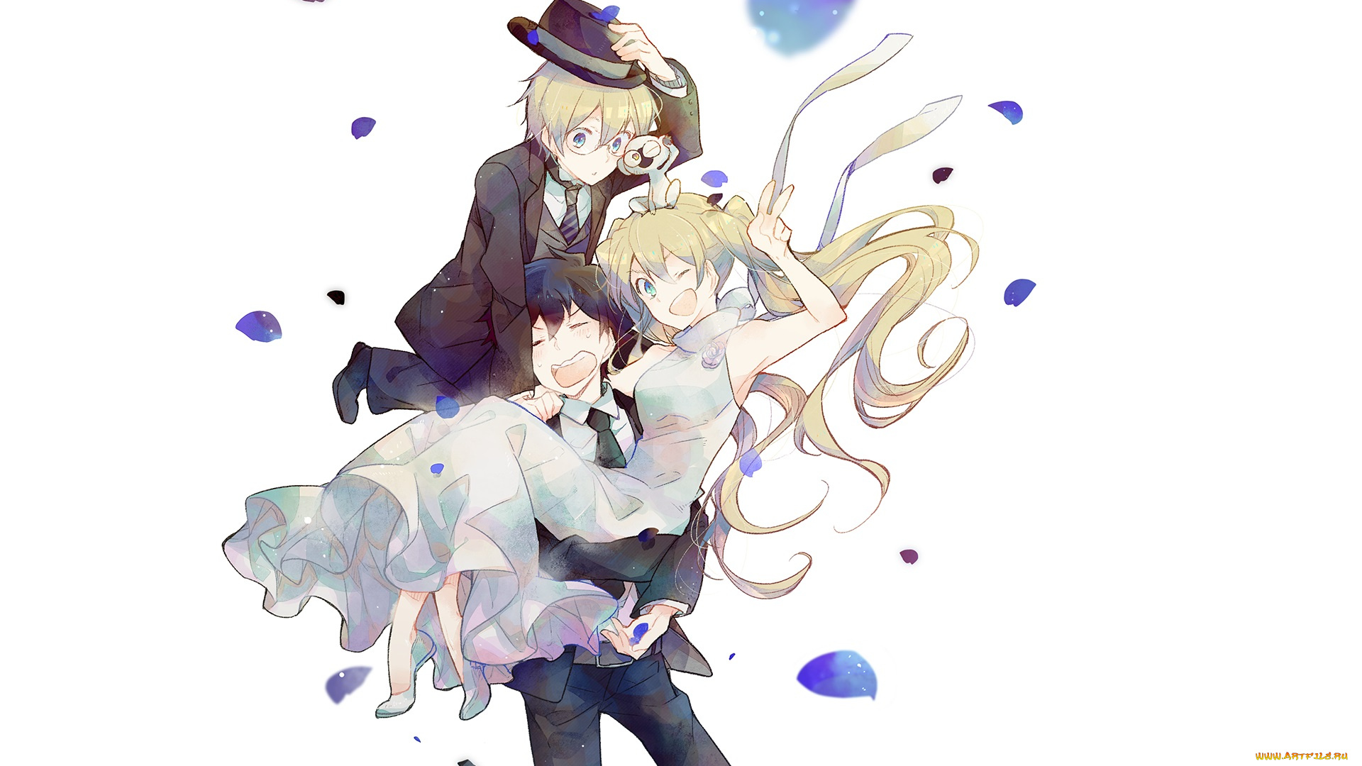 аниме, kekkai, sensen, двое