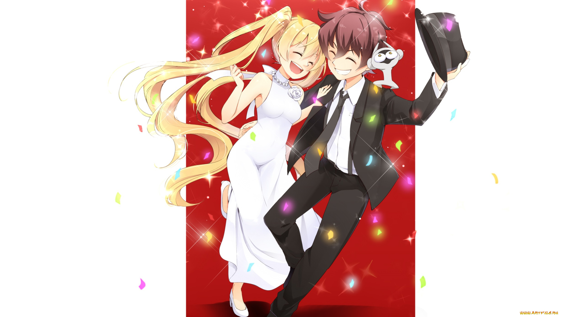 аниме, kekkai, sensen, лео, двое