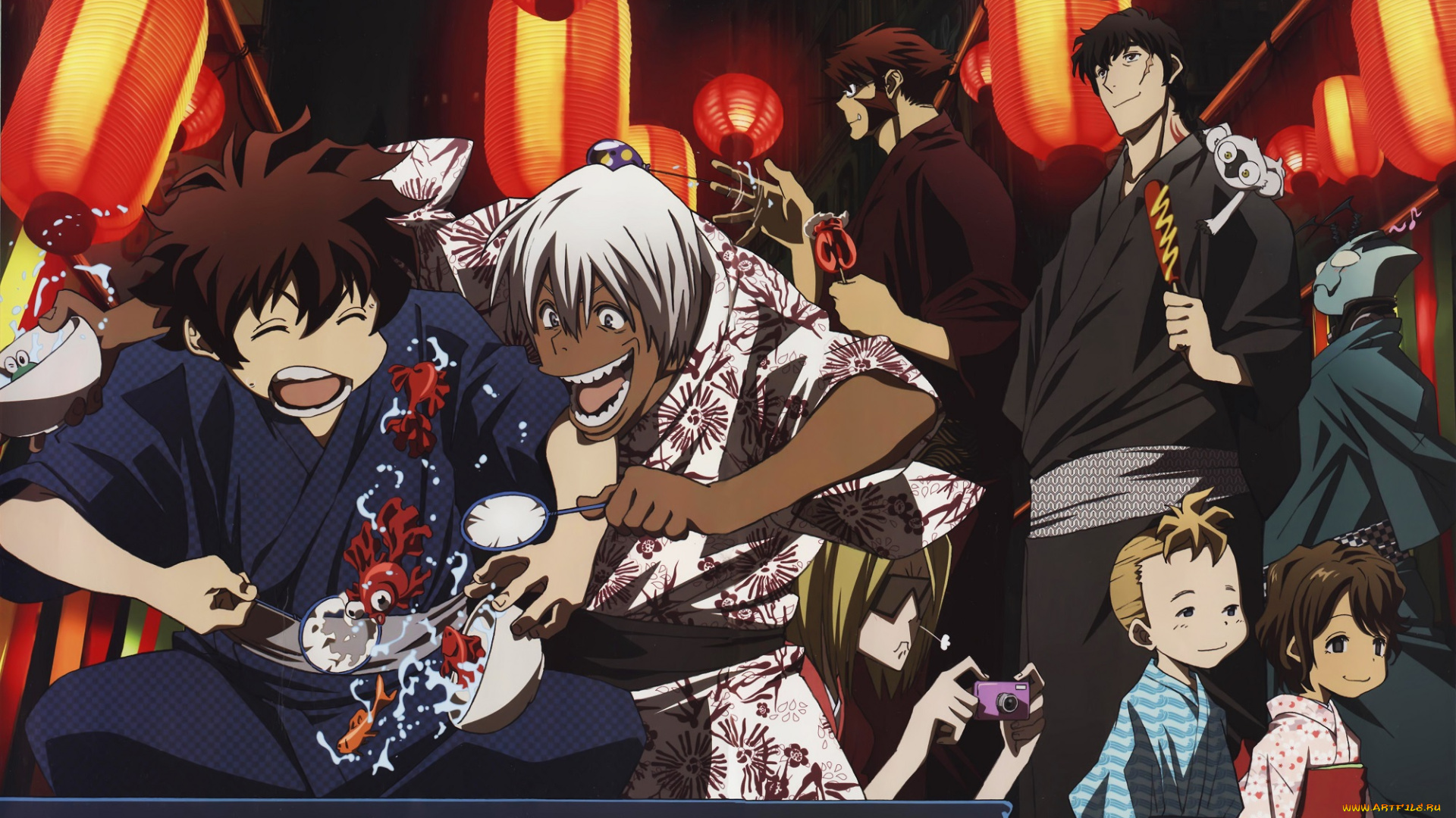 аниме, kekkai, sensen, персонажи