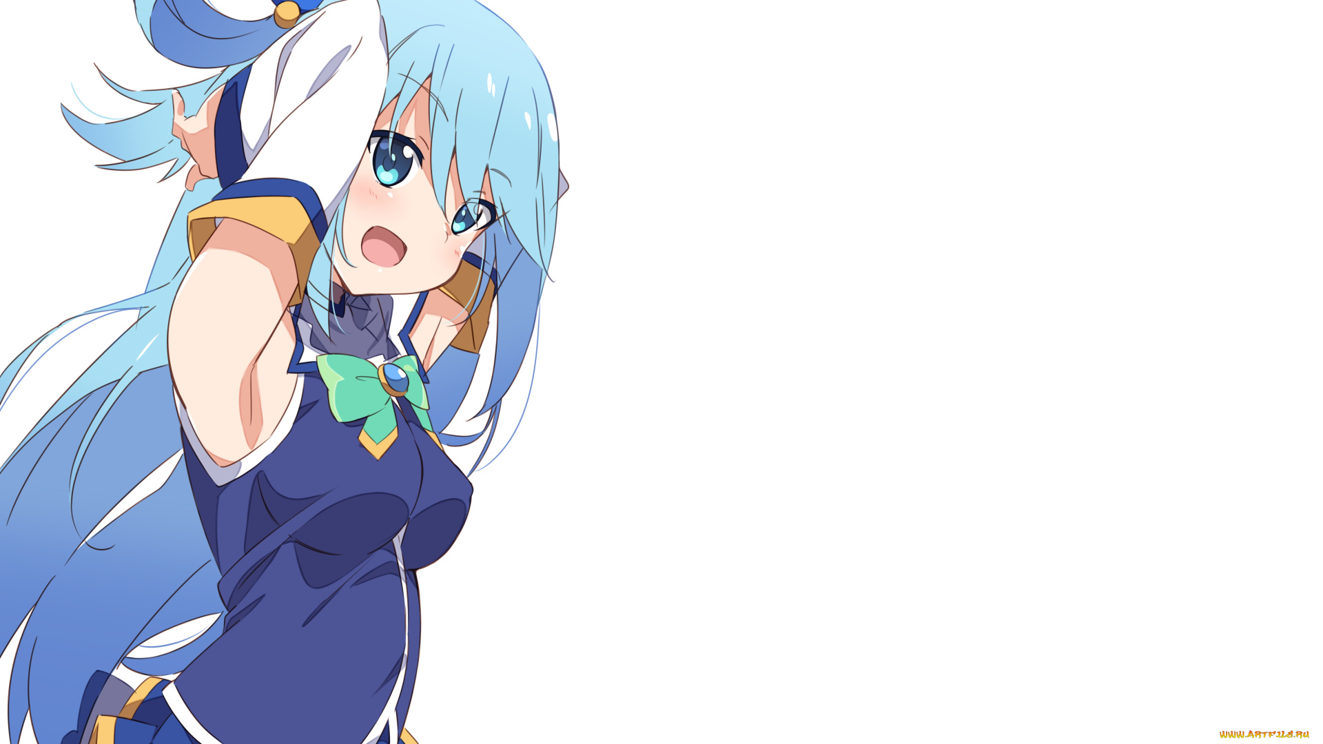 аниме, kono, subarashii, sekai, ni, shukufuku, wo, девушка, взгляд, фон