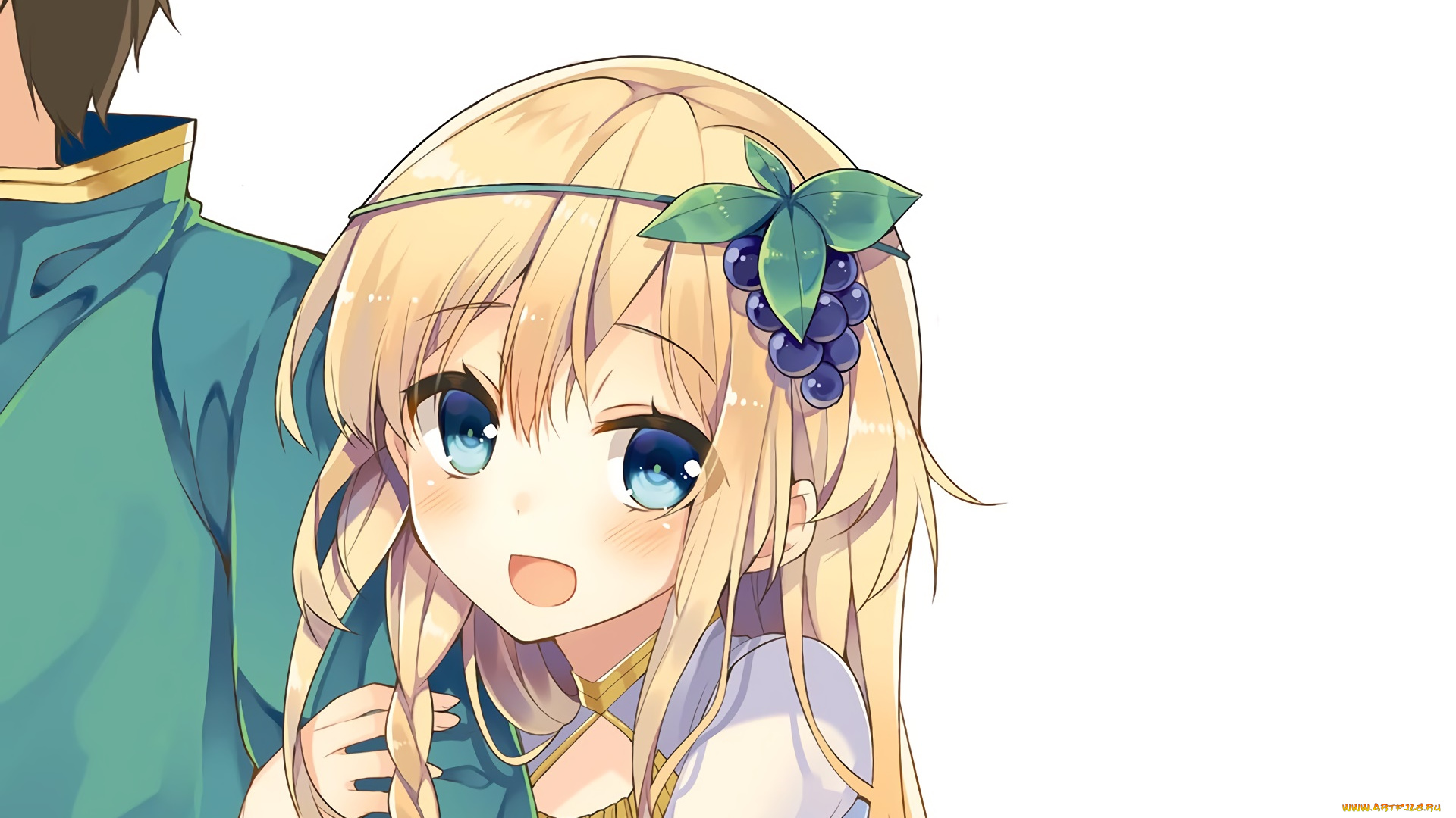 аниме, kono, subarashii, sekai, ni, shukufuku, wo, девушка, взгляд, фон