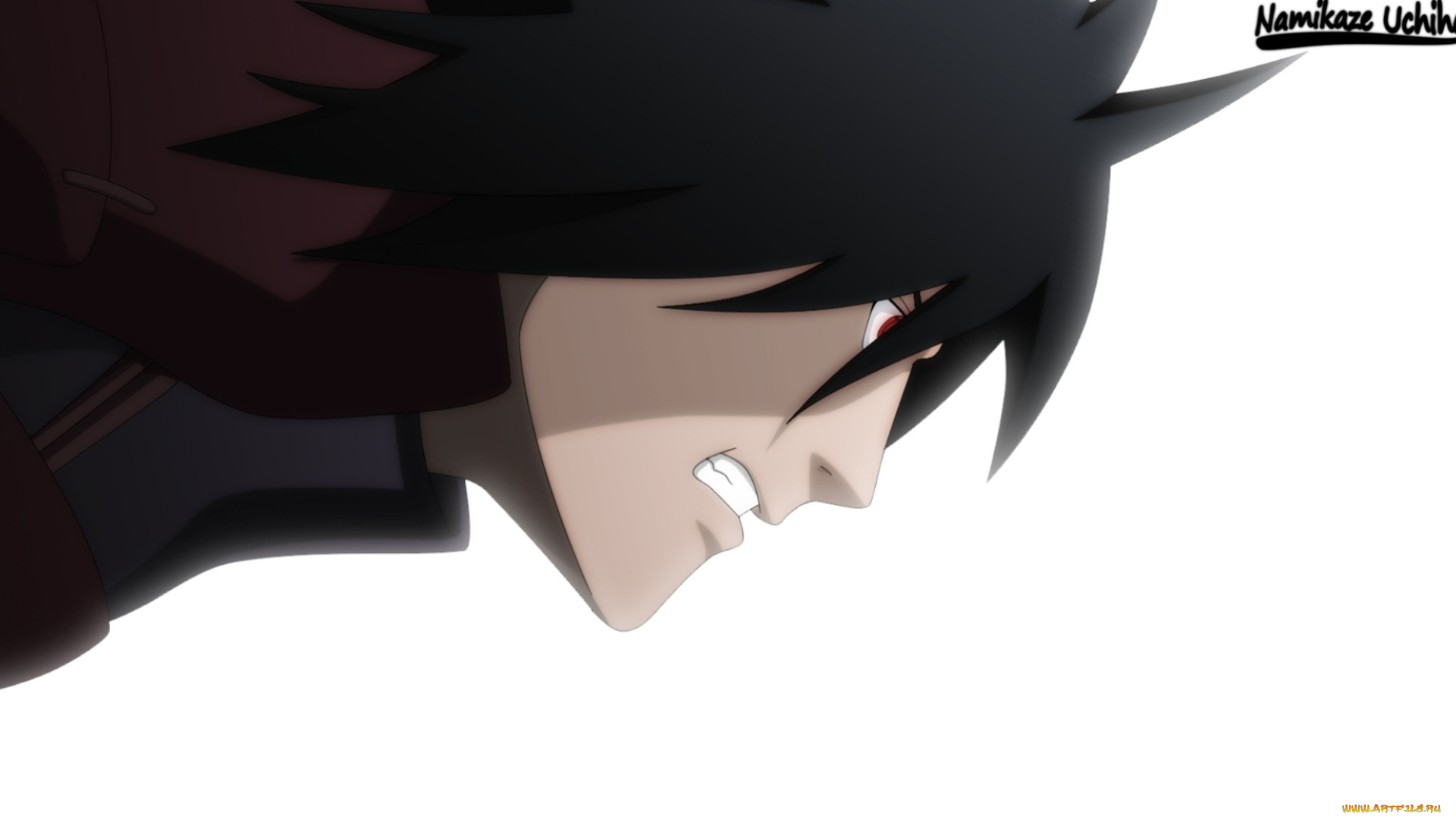 аниме, naruto, оскал, лицо, мадара, учиха