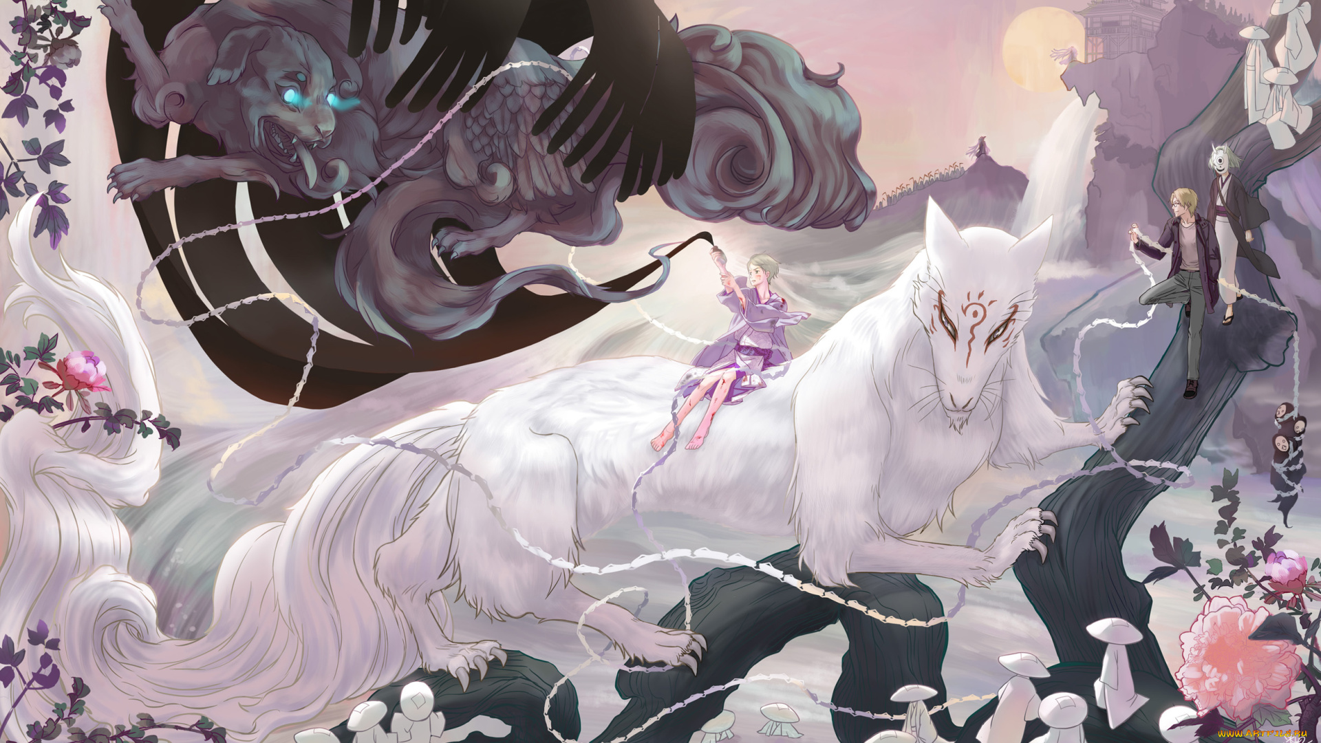 аниме, natsume, yuujinchou, персонажи