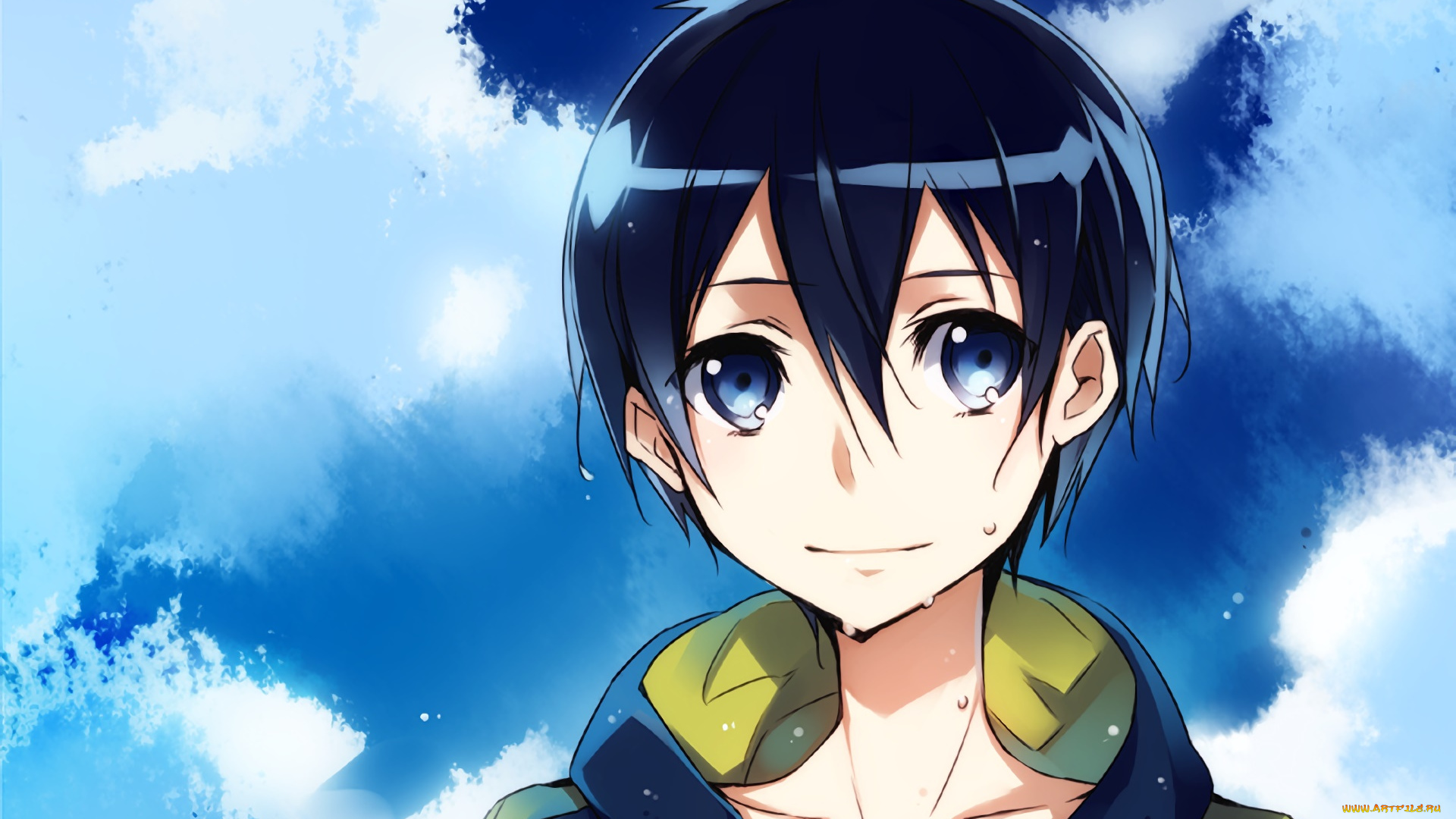 аниме, sword, art, online, девушка, взгляд, фон