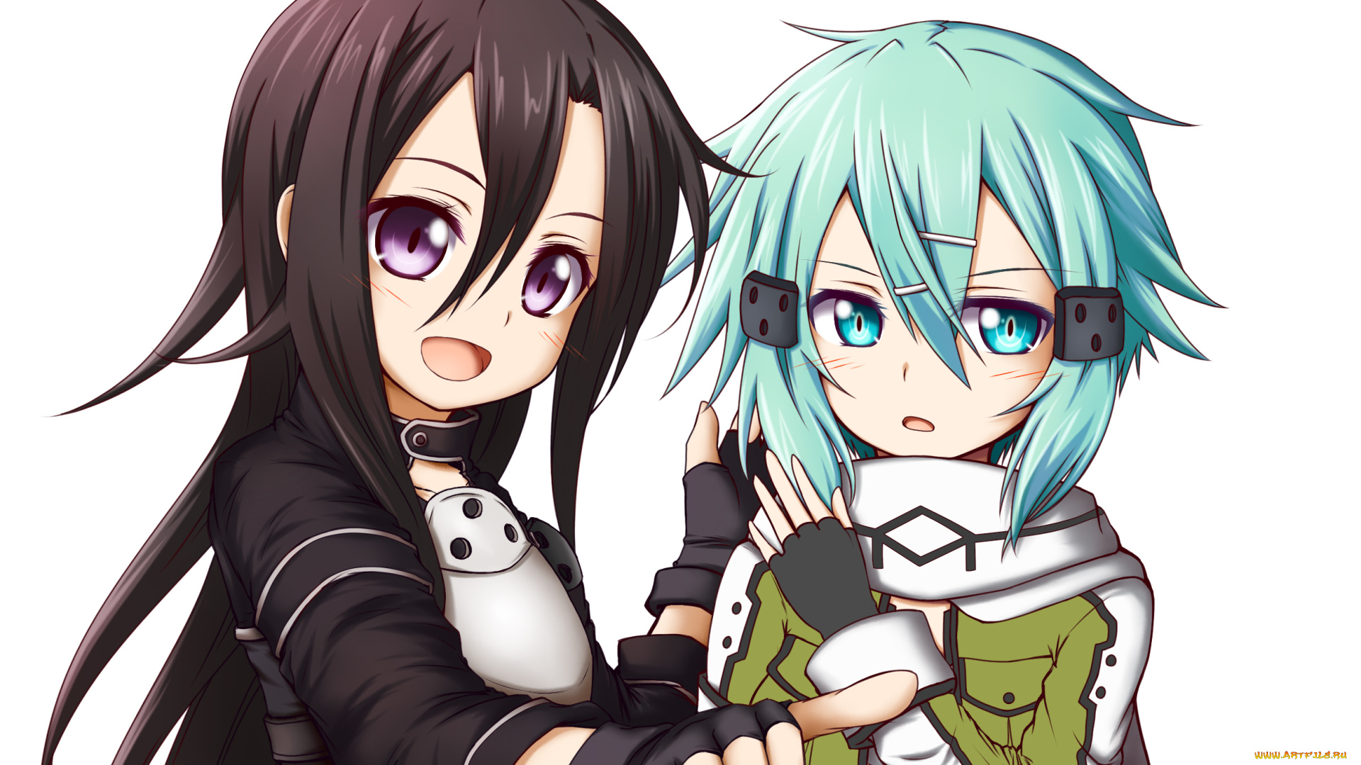 аниме, sword, art, online, фон, взгляд, девушки