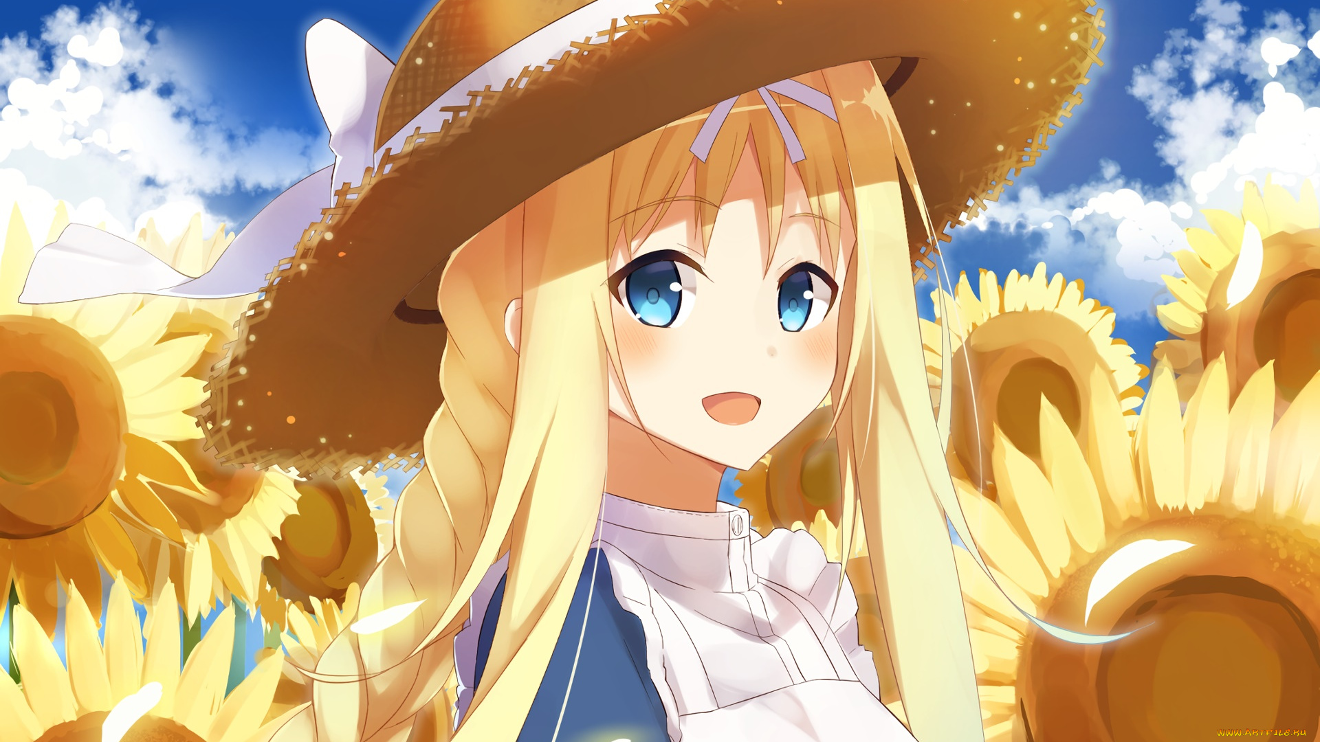 аниме, sword, art, online, взгляд, девушка, фон