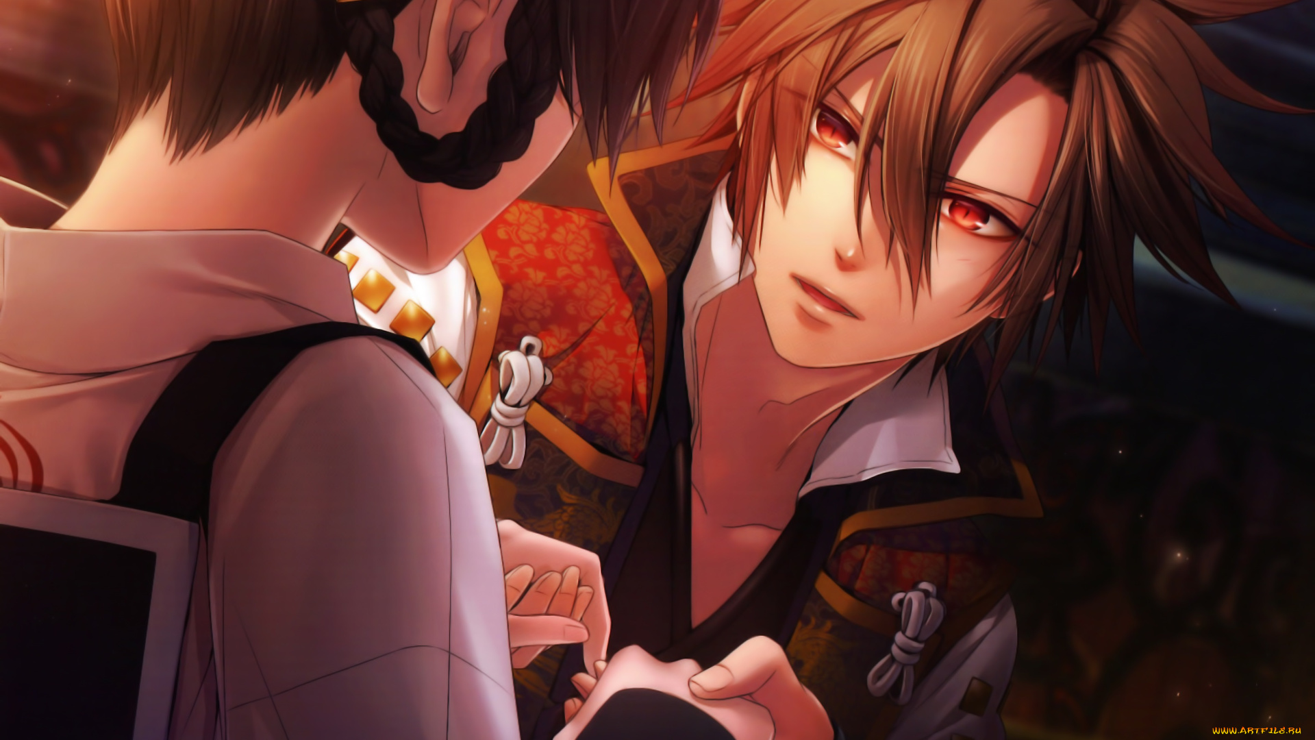 аниме, toki, no, kizuna, двое