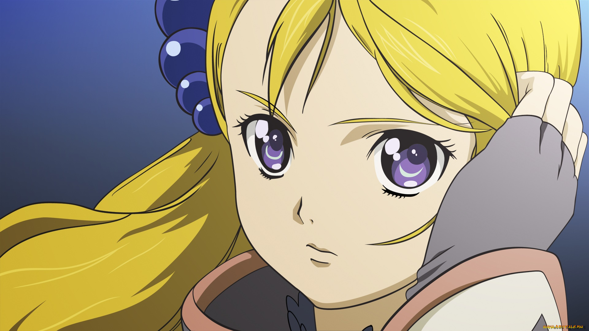 аниме, unknown, , другое, девушка, взгляд, фон