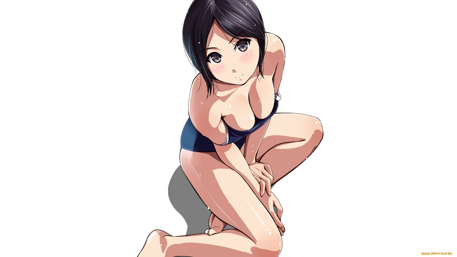 аниме, unknown, , другое, девушка, взгляд, фон