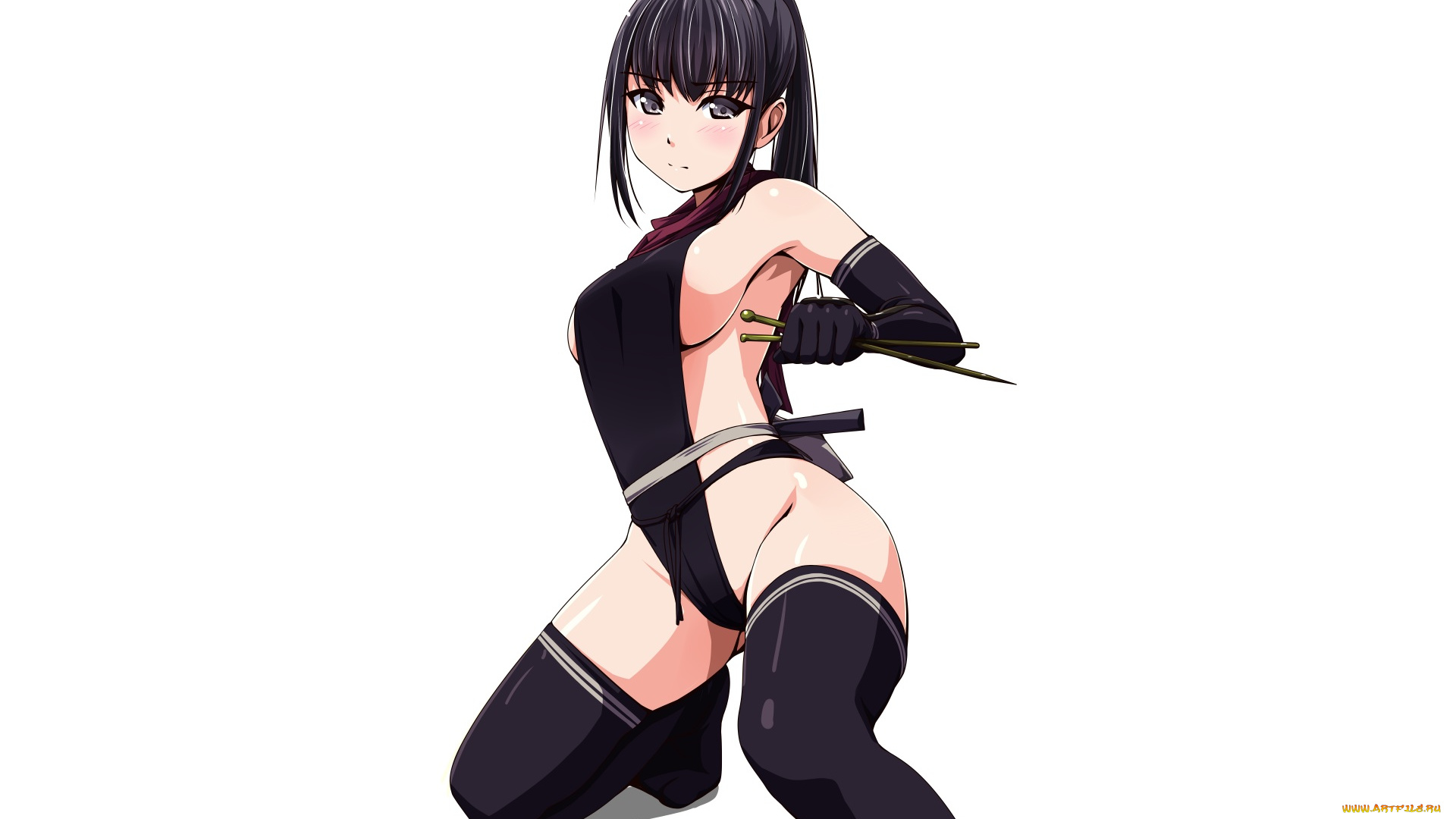 аниме, unknown, , другое, девушка, взгляд, фон