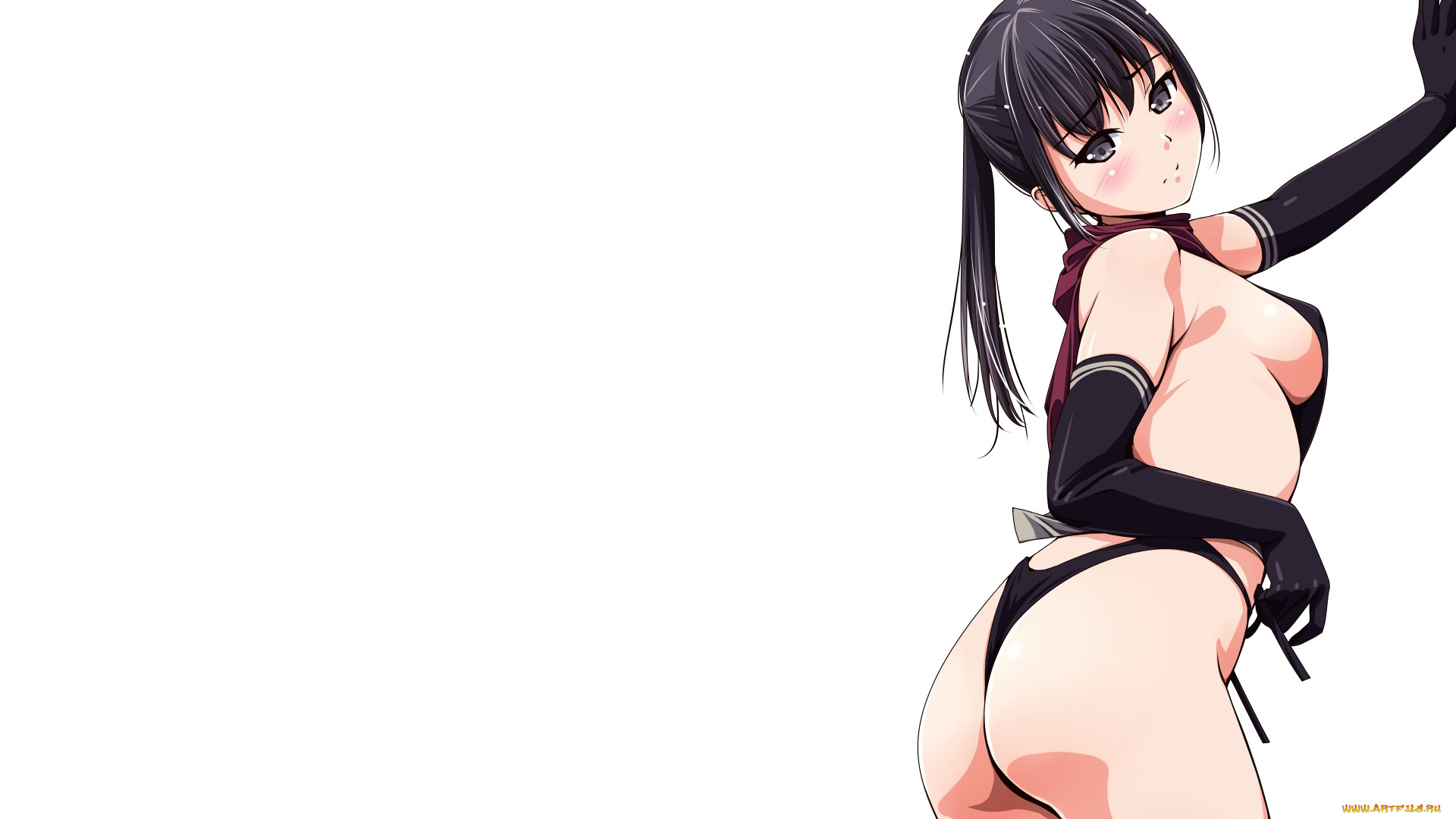 аниме, unknown, , другое, девушка, взгляд, фон