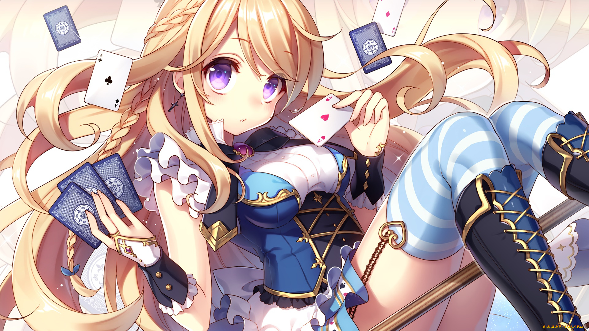 аниме, unknown, , другое, фон, взгляд, девушка