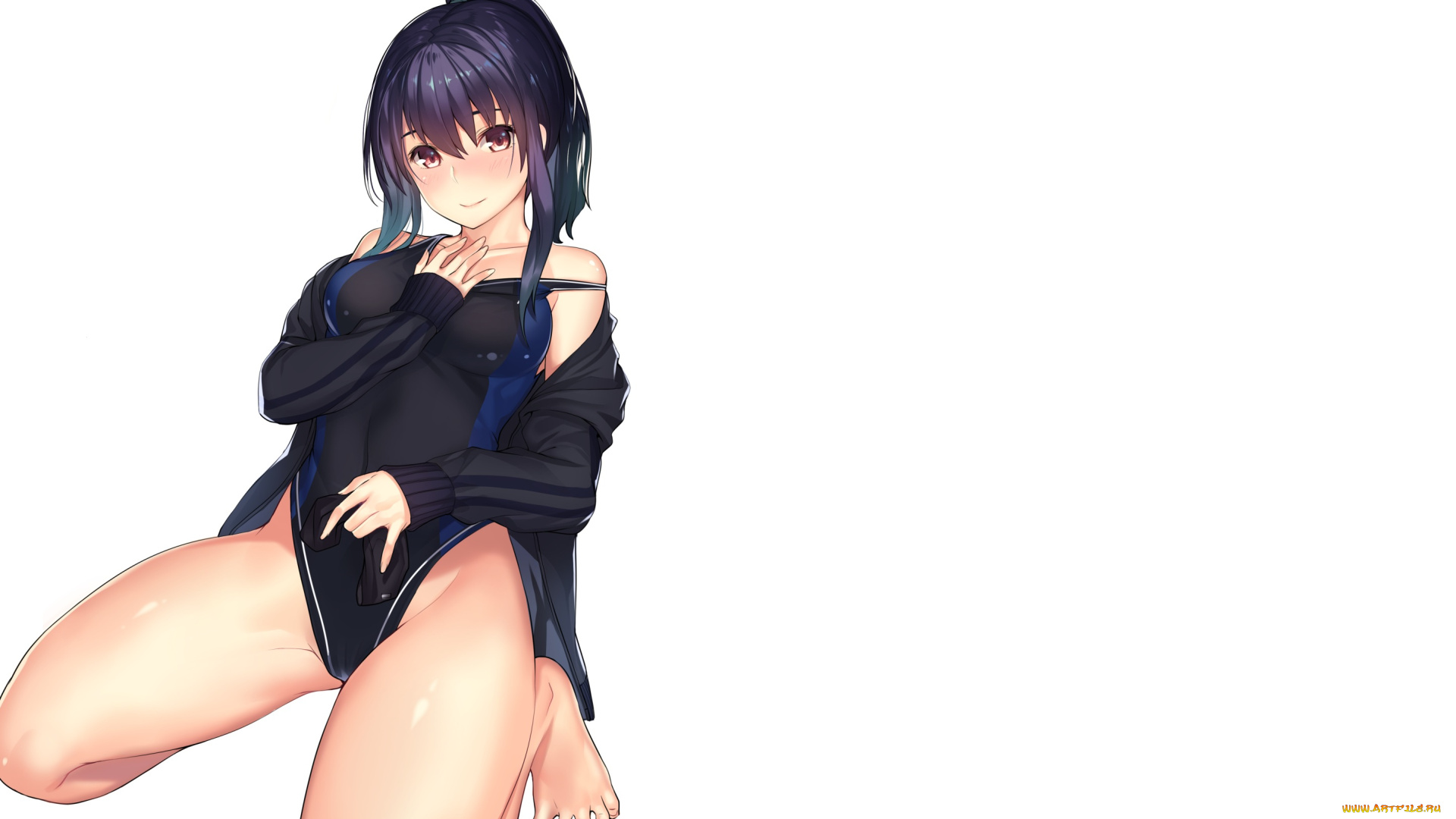 аниме, unknown, , другое, взгляд, девушка, фон