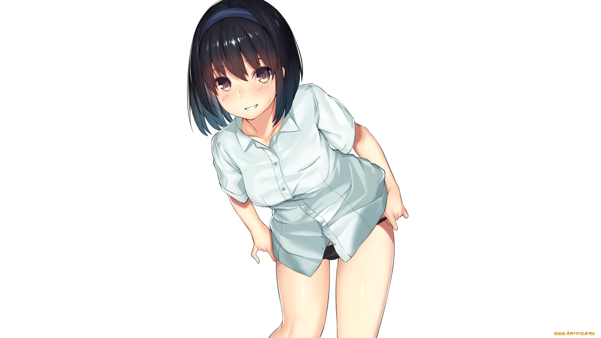 аниме, unknown, , другое, взгляд, девушка, фон