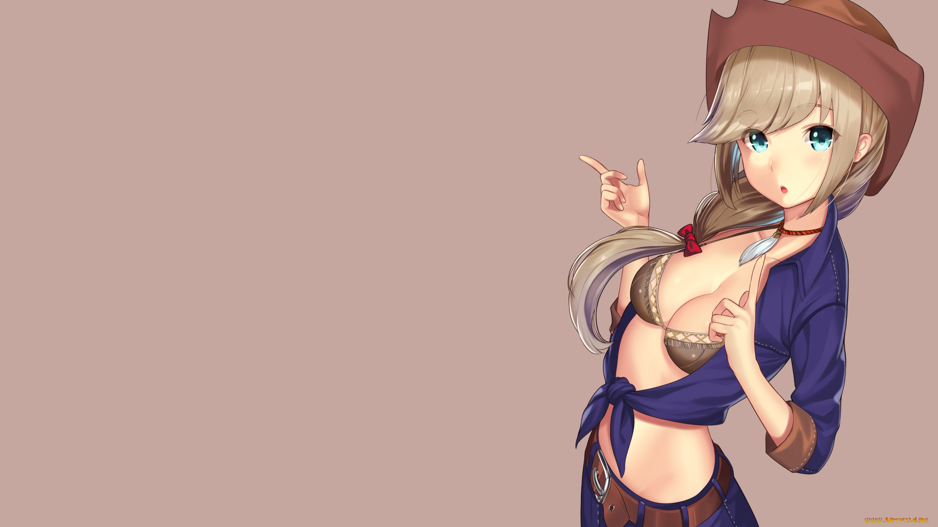 аниме, unknown, , другое, взгляд, девушка, фон